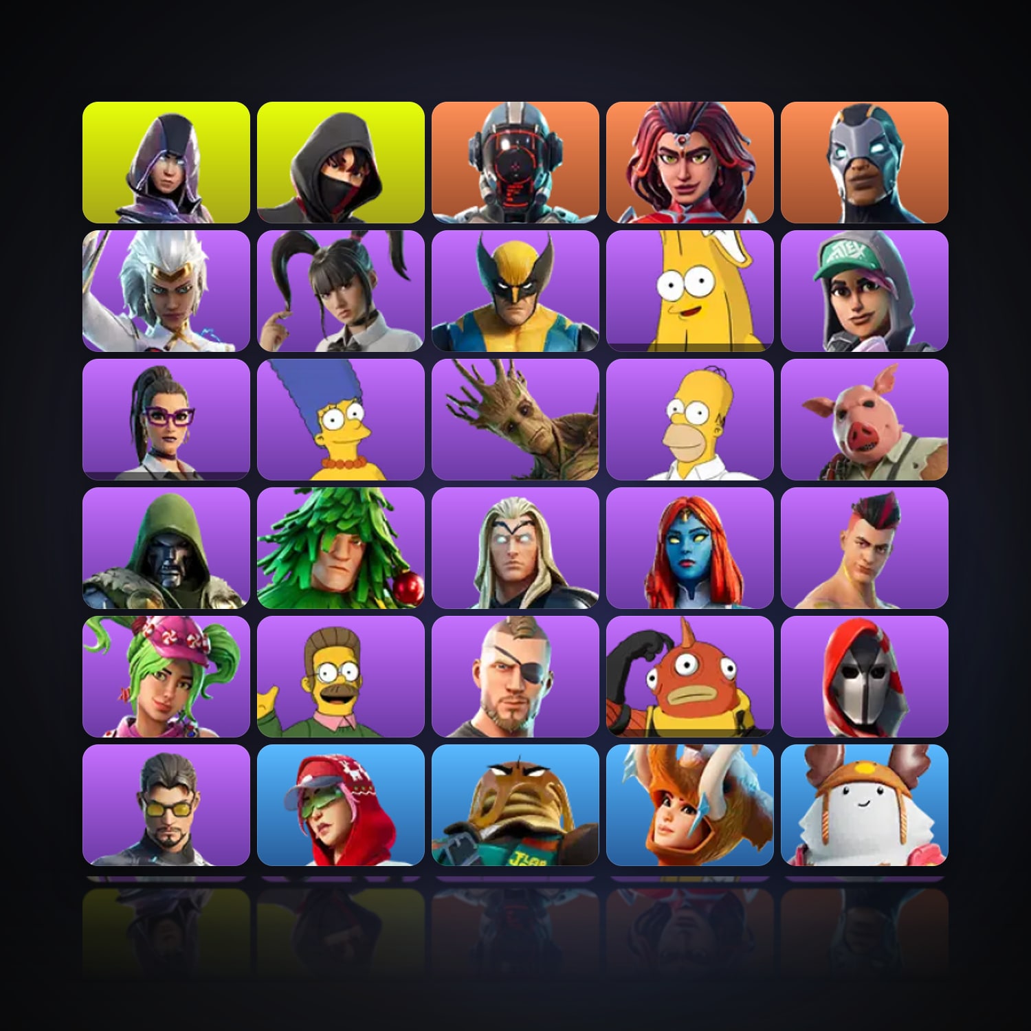 Fortnite | 30 Skins | 1.4K V-Bucks | Level 917 | 64 Wins — HabibiAccounts