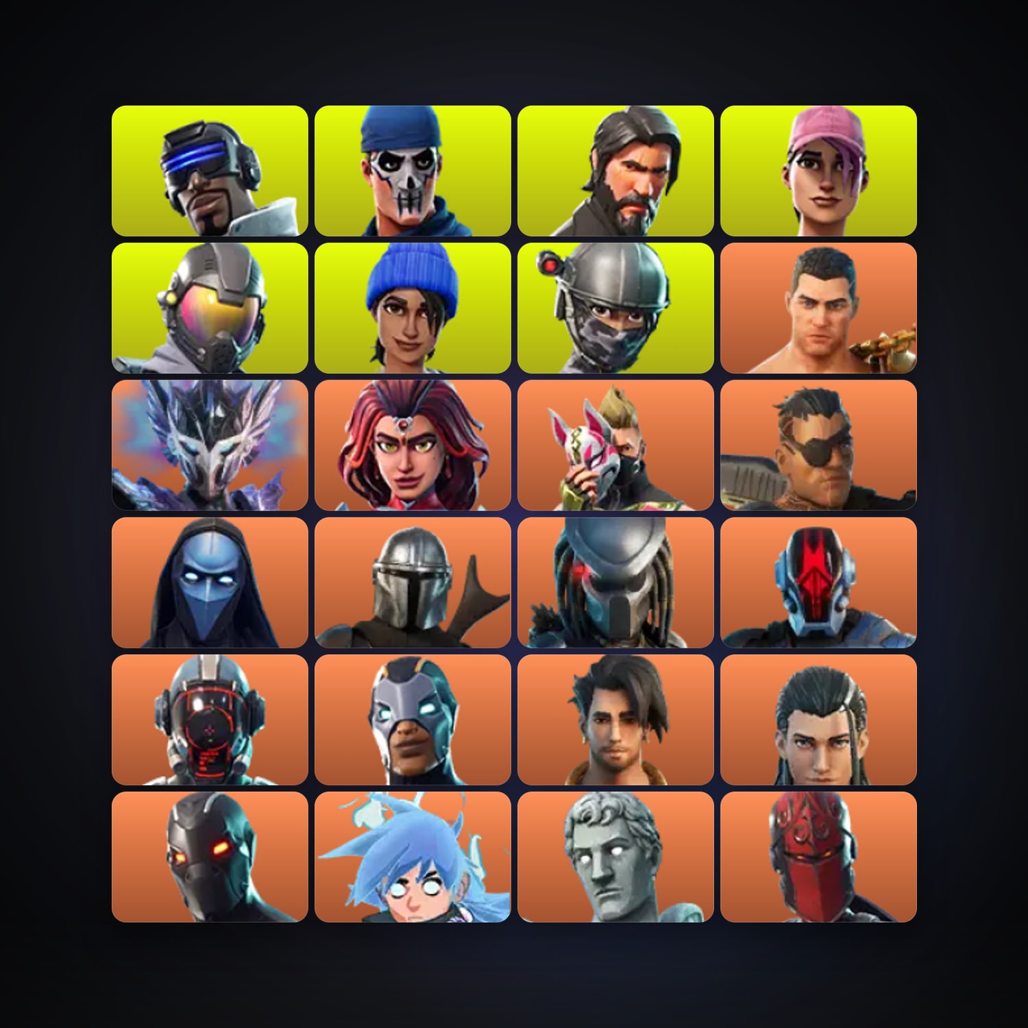 Fortnite locker — 105 skins — 500 V-Bucks — lvl 2019 — HabibiAccounts