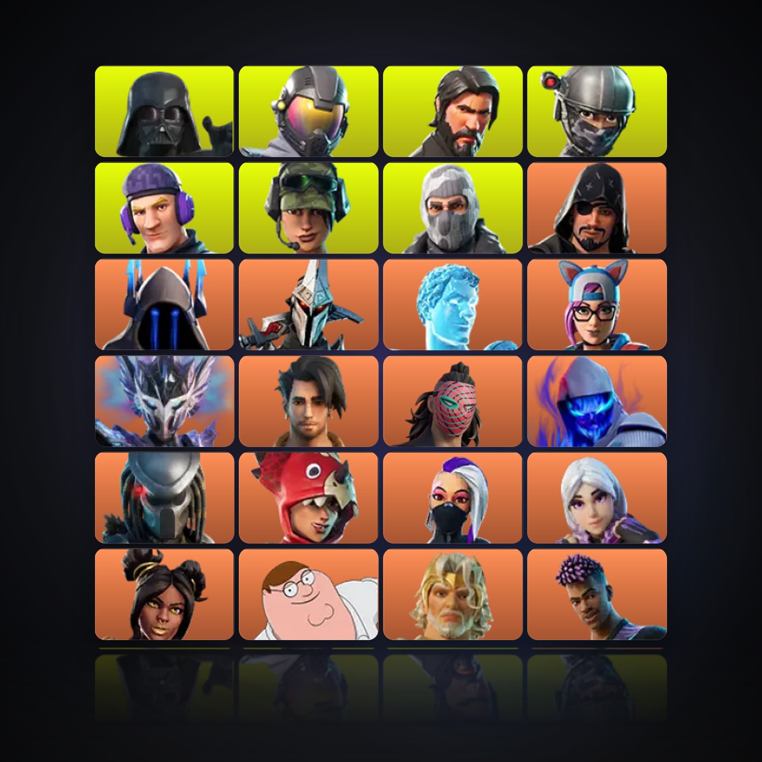 Fortnite | 318 Skins | 50 V-Bucks | Level 5299 | 520 Wins — HabibiAccounts