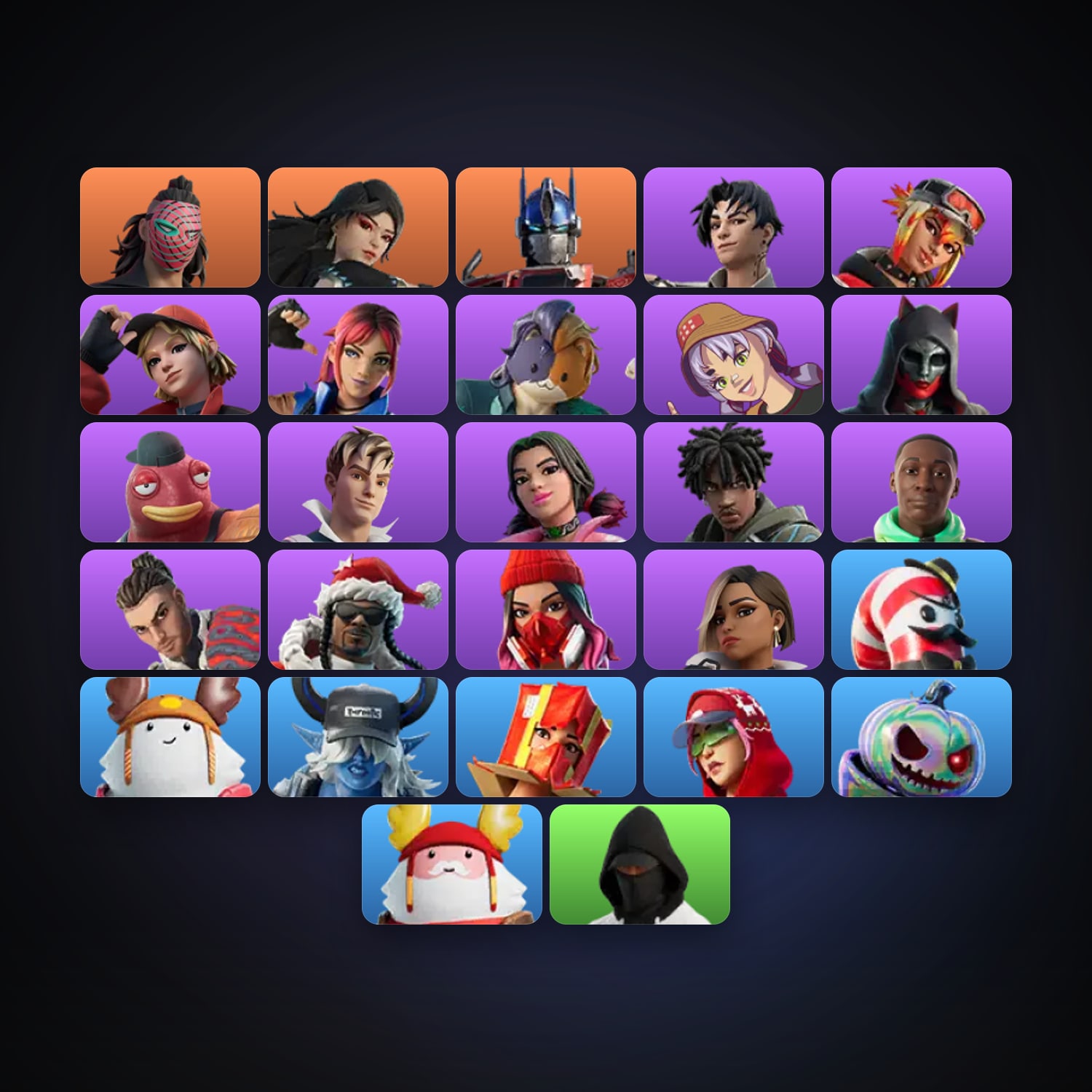 Fortnite | 27 Skins | 200 V-Bucks | Level 1578 | 130 Wins — HabibiAccounts