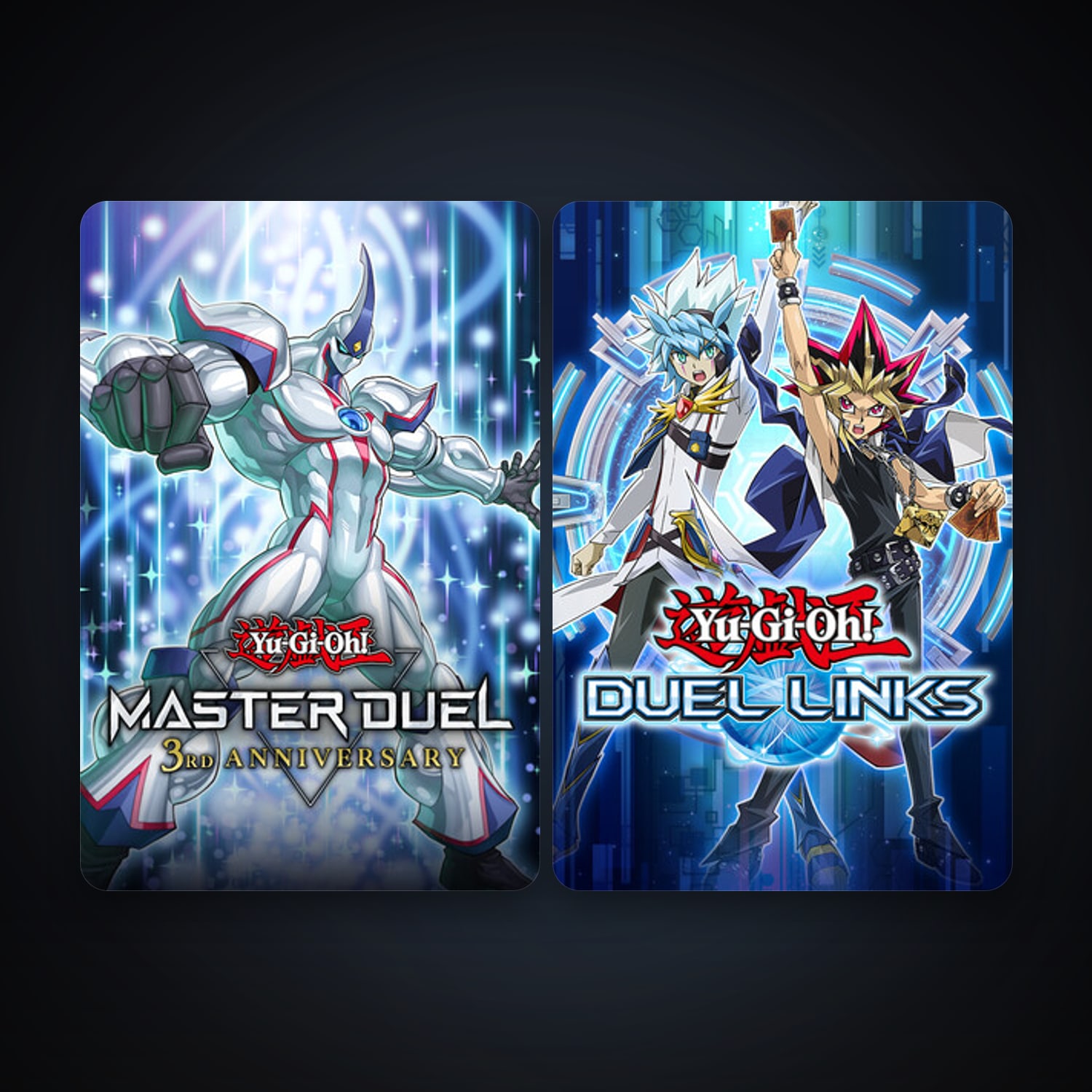 Yu-Gi-Oh! Duel Links + Yu-Gi-Oh! Master Duel, 3 games, clean — HabibiAccounts