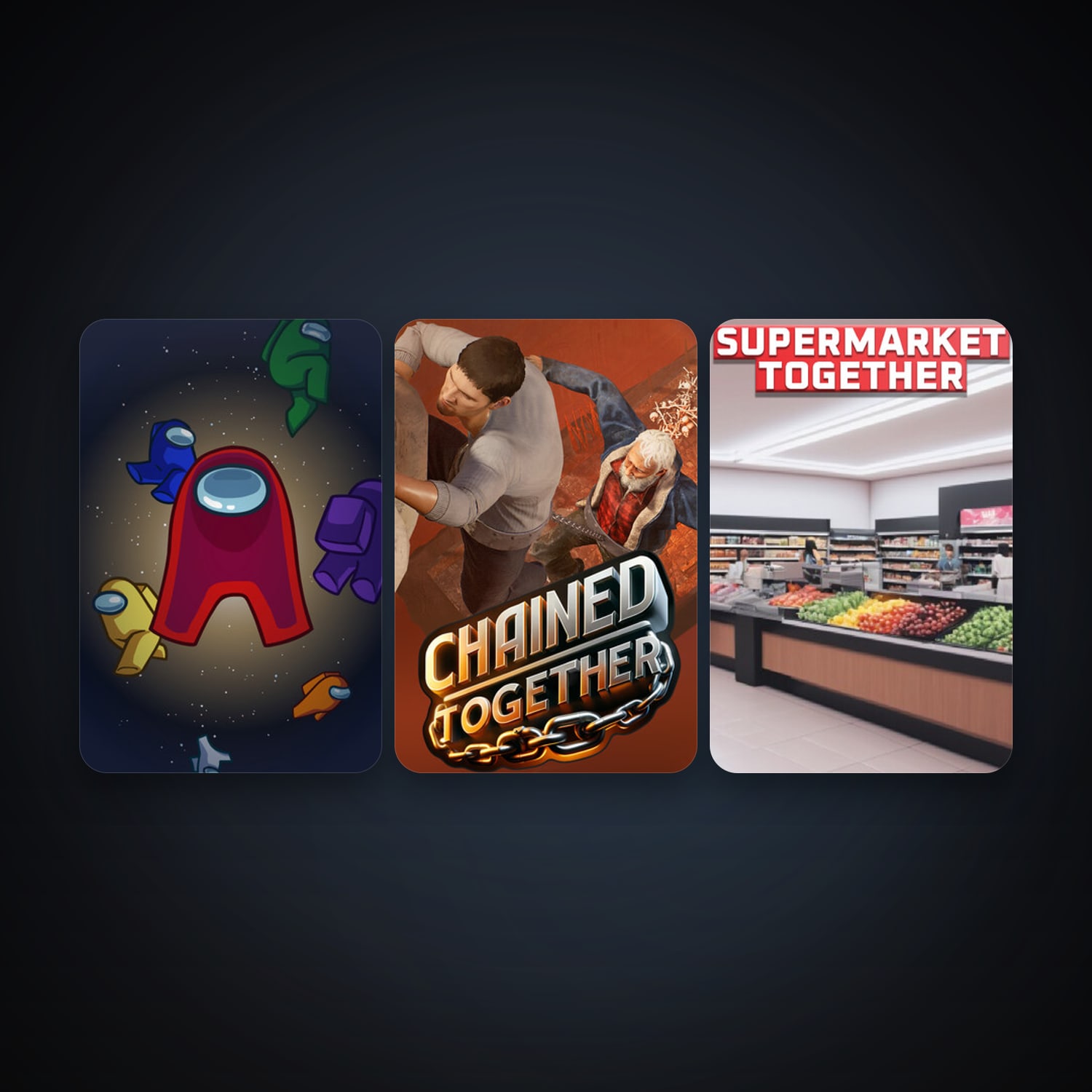 Among Us + Chained Together, 10 games, clean — HabibiAccounts