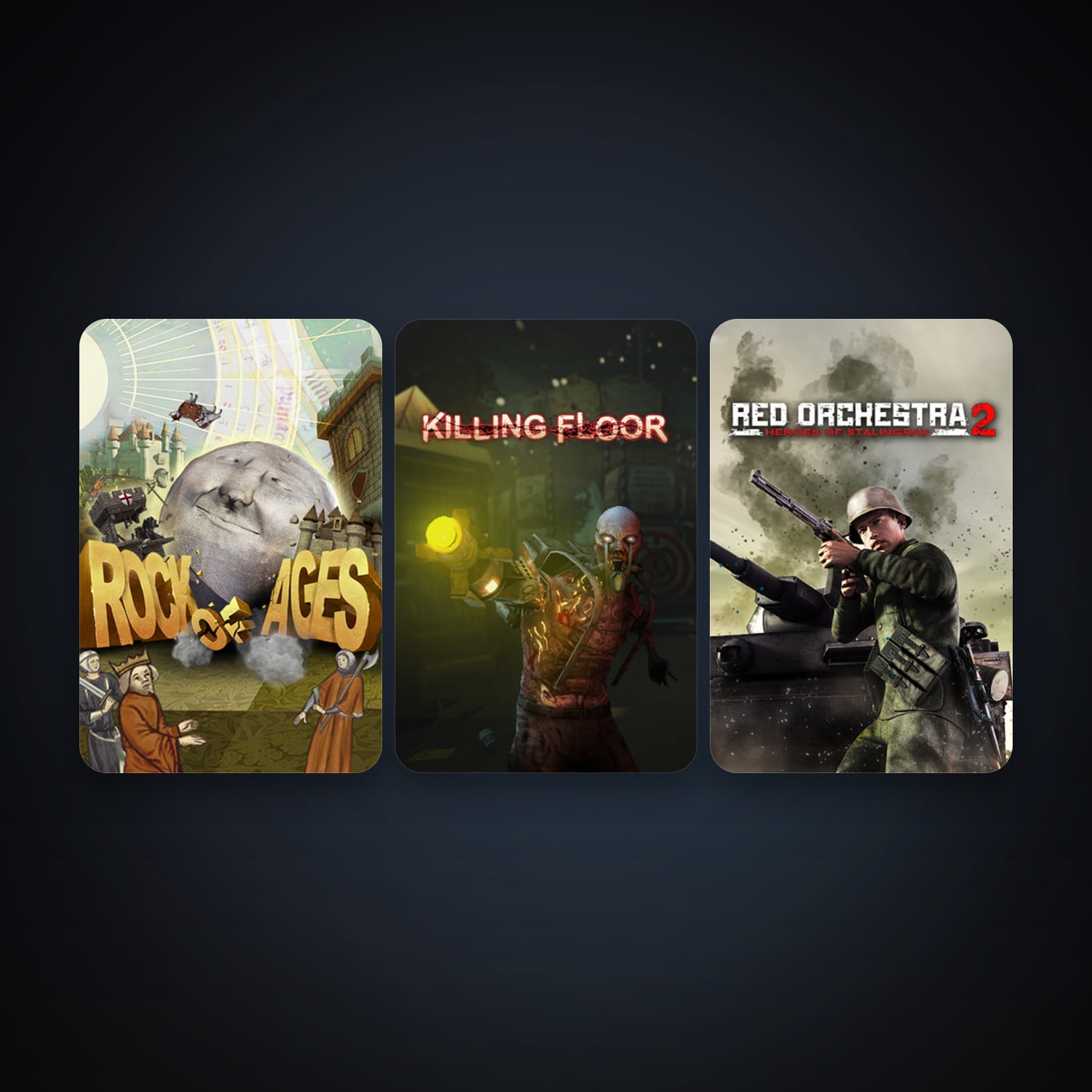 Killing Floor + Rock of Ages, 7 games, clean — HabibiAccounts