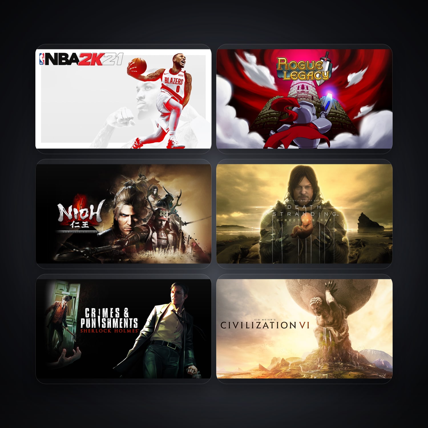 NBA 2K21 & Rogue Legacy | 143 Games — HabibiAccounts