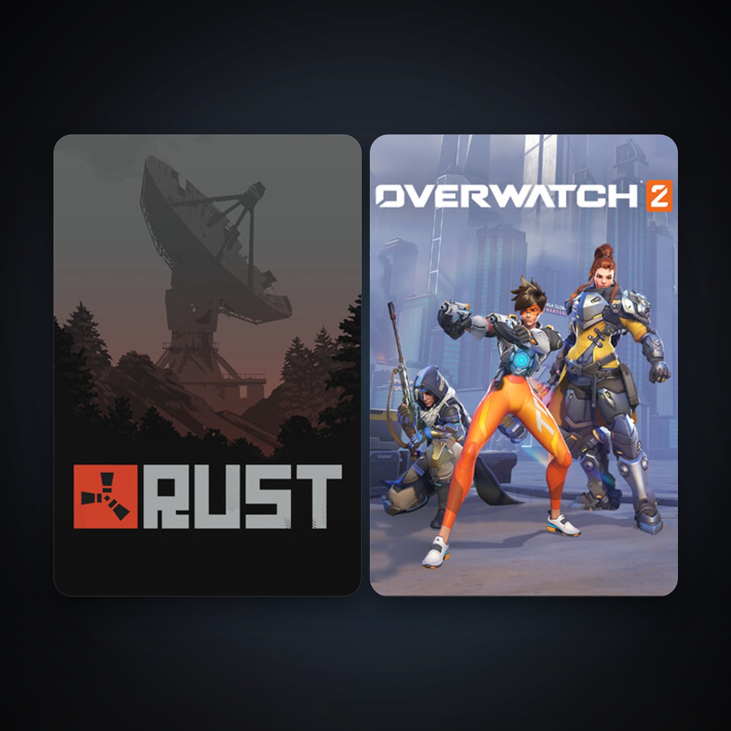 Rust + Overwatch 2, 3 games, clean — HabibiAccounts