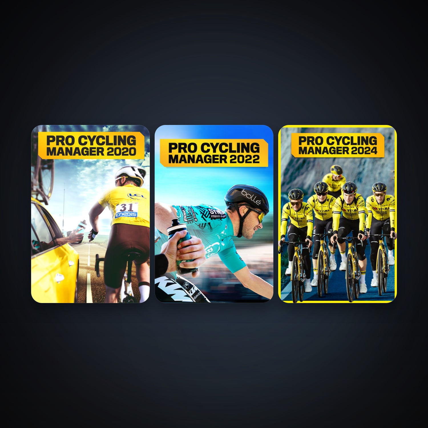 Pro Cycling Manager 2020 + Pro Cycling Manager 2022, 5 games, clean — HabibiAccounts