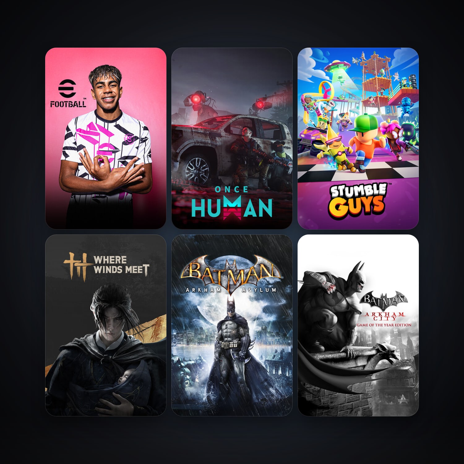 Batman: Arkham Asylum Game of the Year Edition + Batman: Arkham City - Game of the Year Edition, 15 games, clean — HabibiAccounts