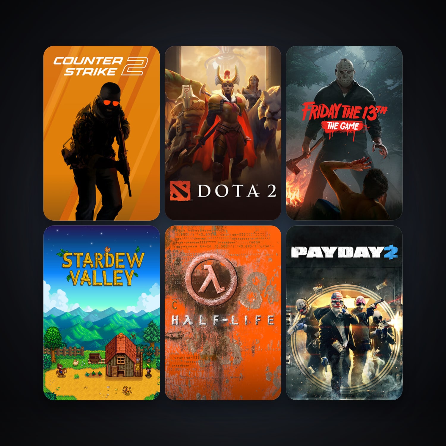 Half-Life + Dota 2, 14 games, clean — HabibiAccounts