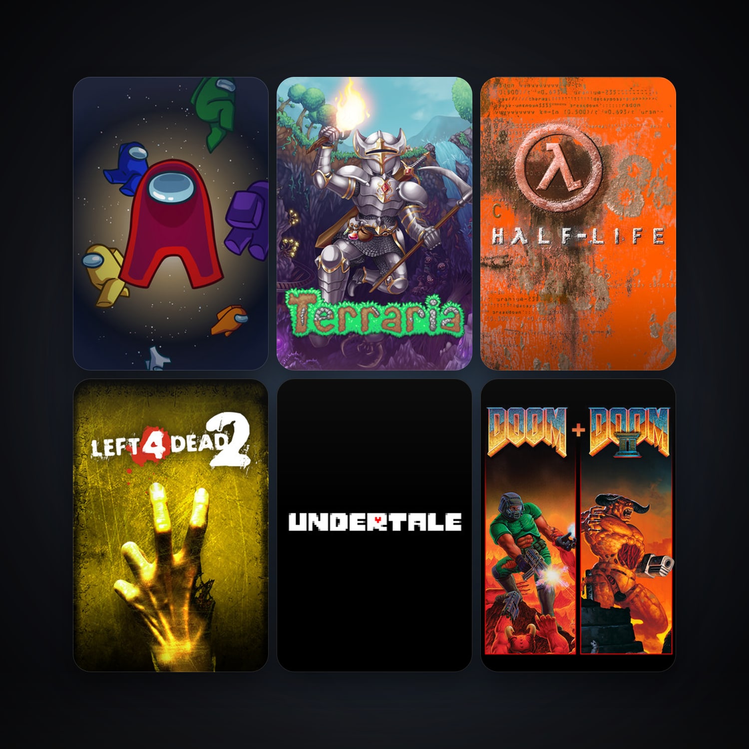 Half-Life + Left 4 Dead 2, 16 games, clean — HabibiAccounts