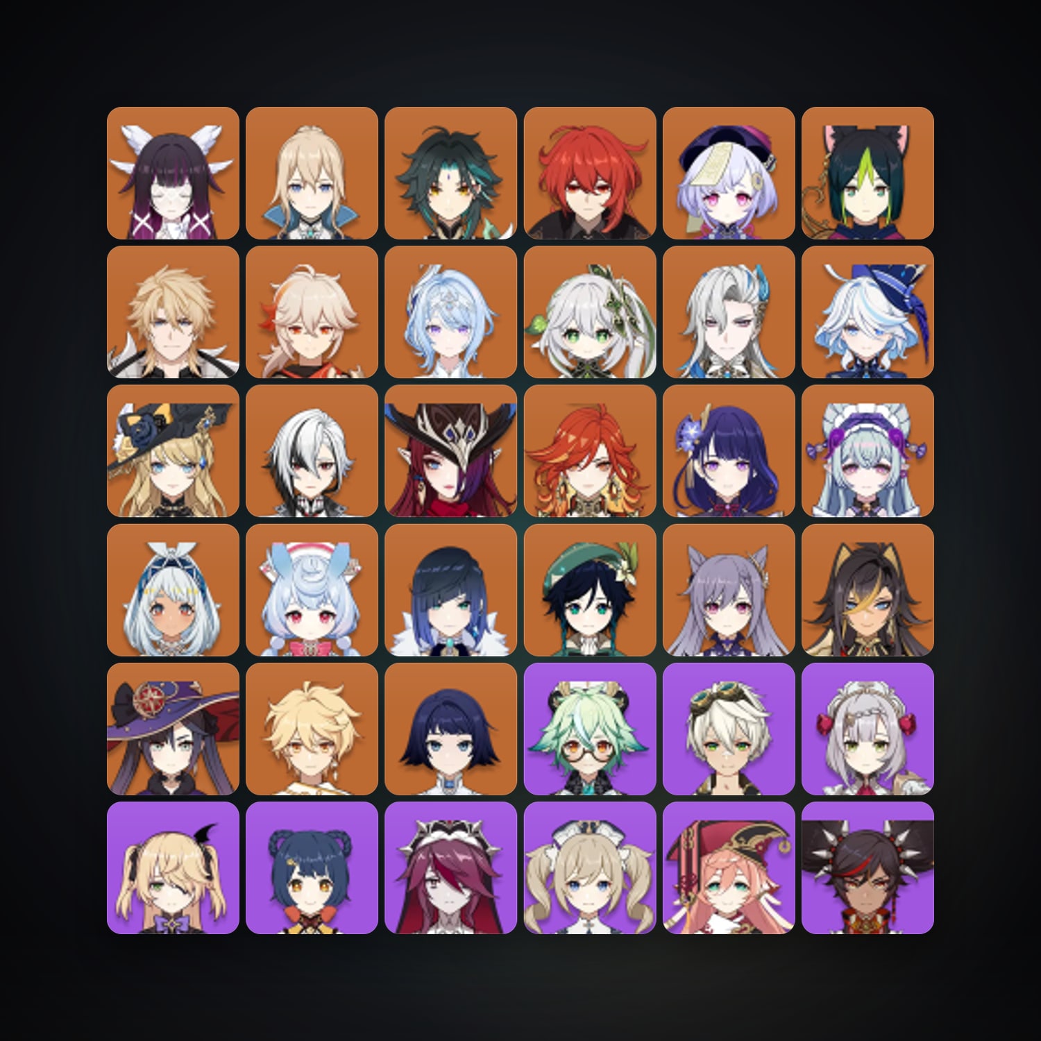 جينشن إمباكت | AR 59 | 75 شخصية | 25× 5★ — HabibiAccounts