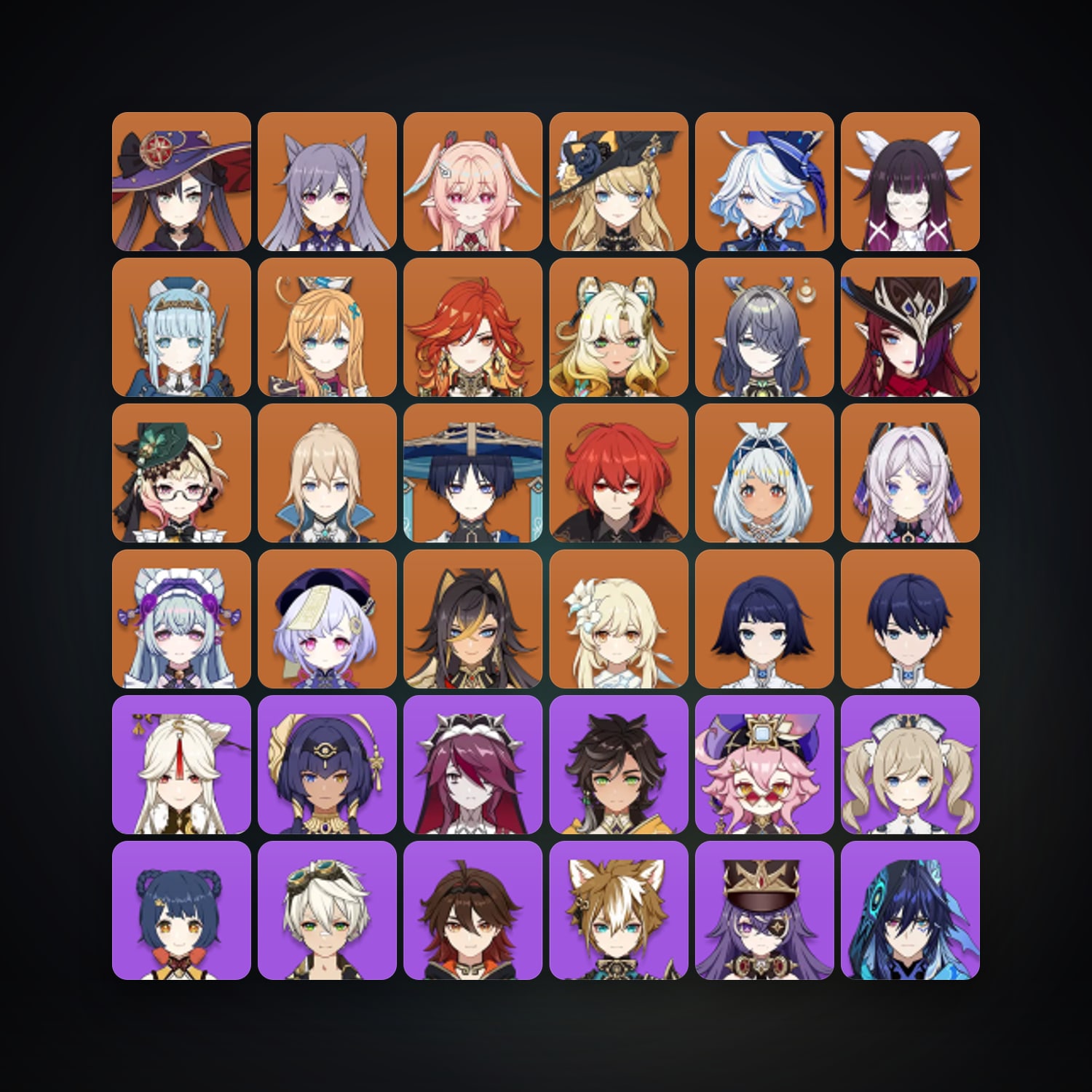 Genshin Impact | AR 58 | 72 Chars | 21× 5★ — Genshin / miHoYo Account — HabibiAccounts