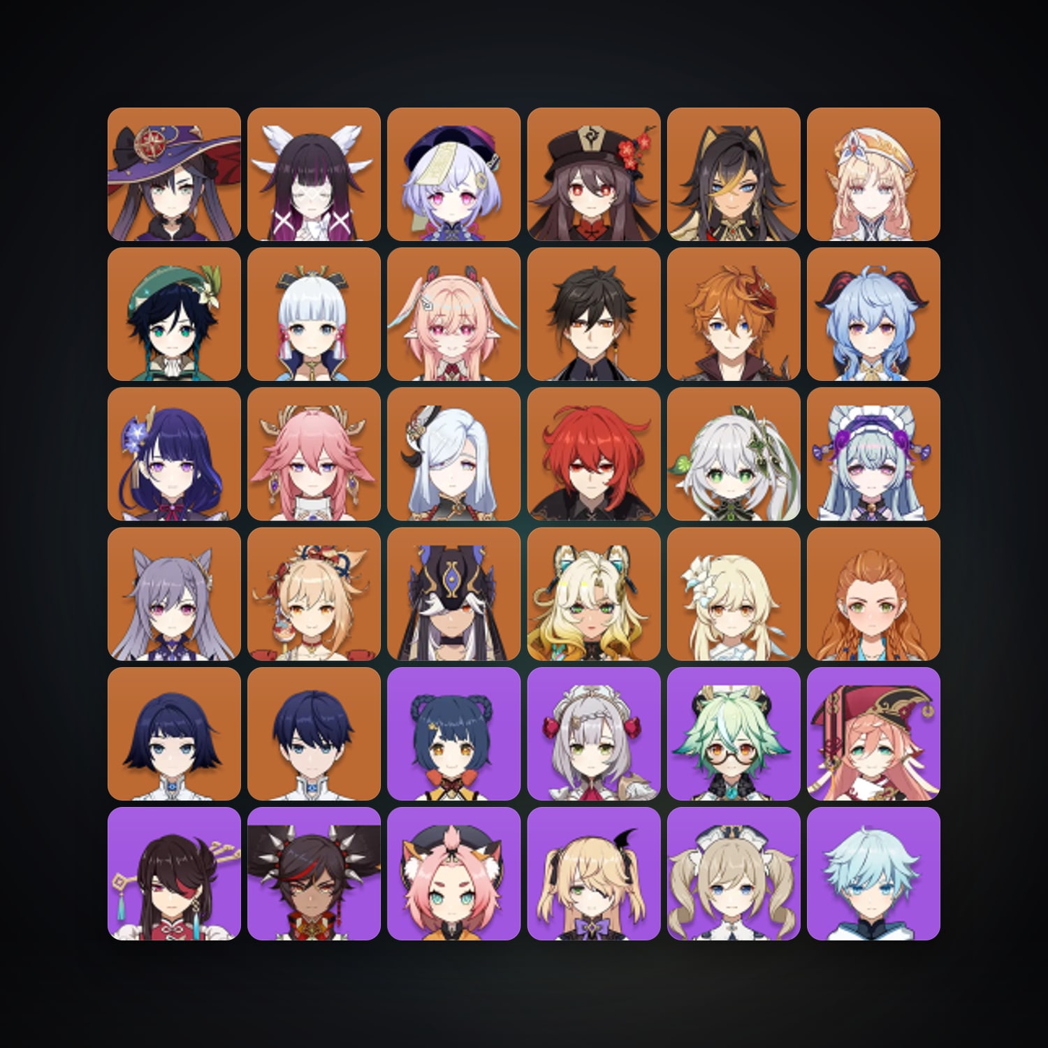Genshin Impact | AR 60 | 70 Chars | 22× 5★ — HabibiAccounts