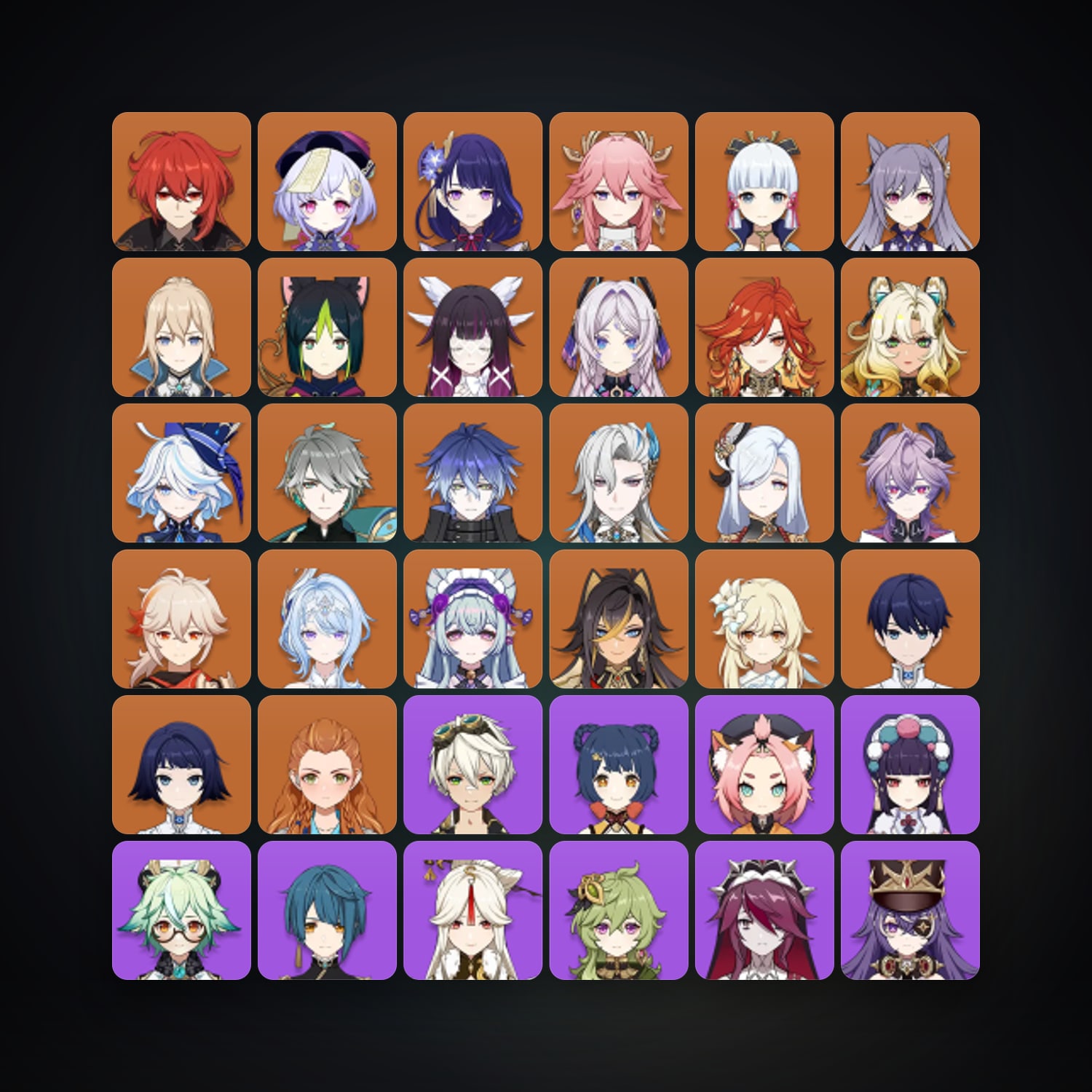 Genshin Impact | AR 58 | 72 Chars | 22× 5★ — HabibiAccounts
