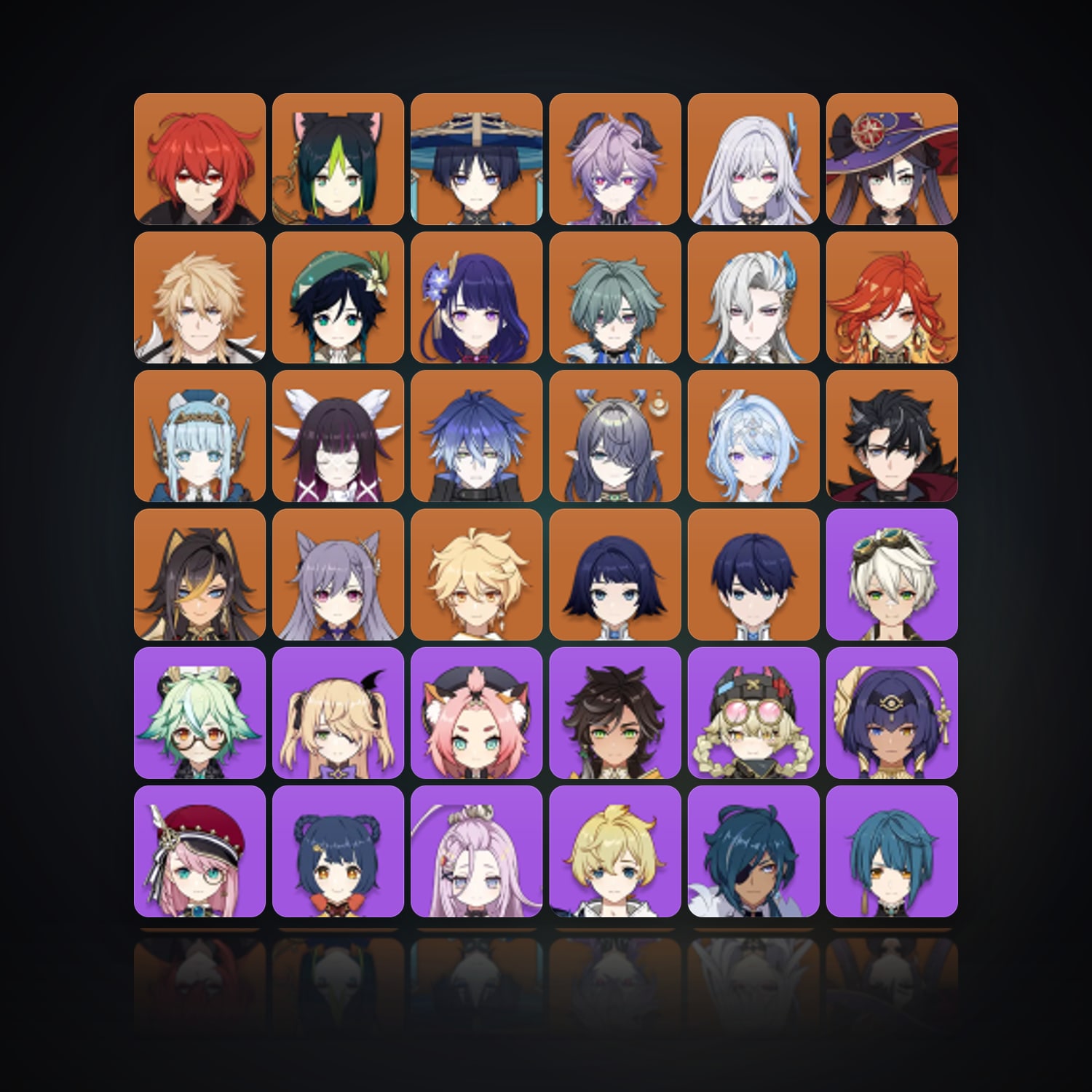 جينشن إمباكت | AR 60 | 69 شخصية | 20× 5★ — HabibiAccounts