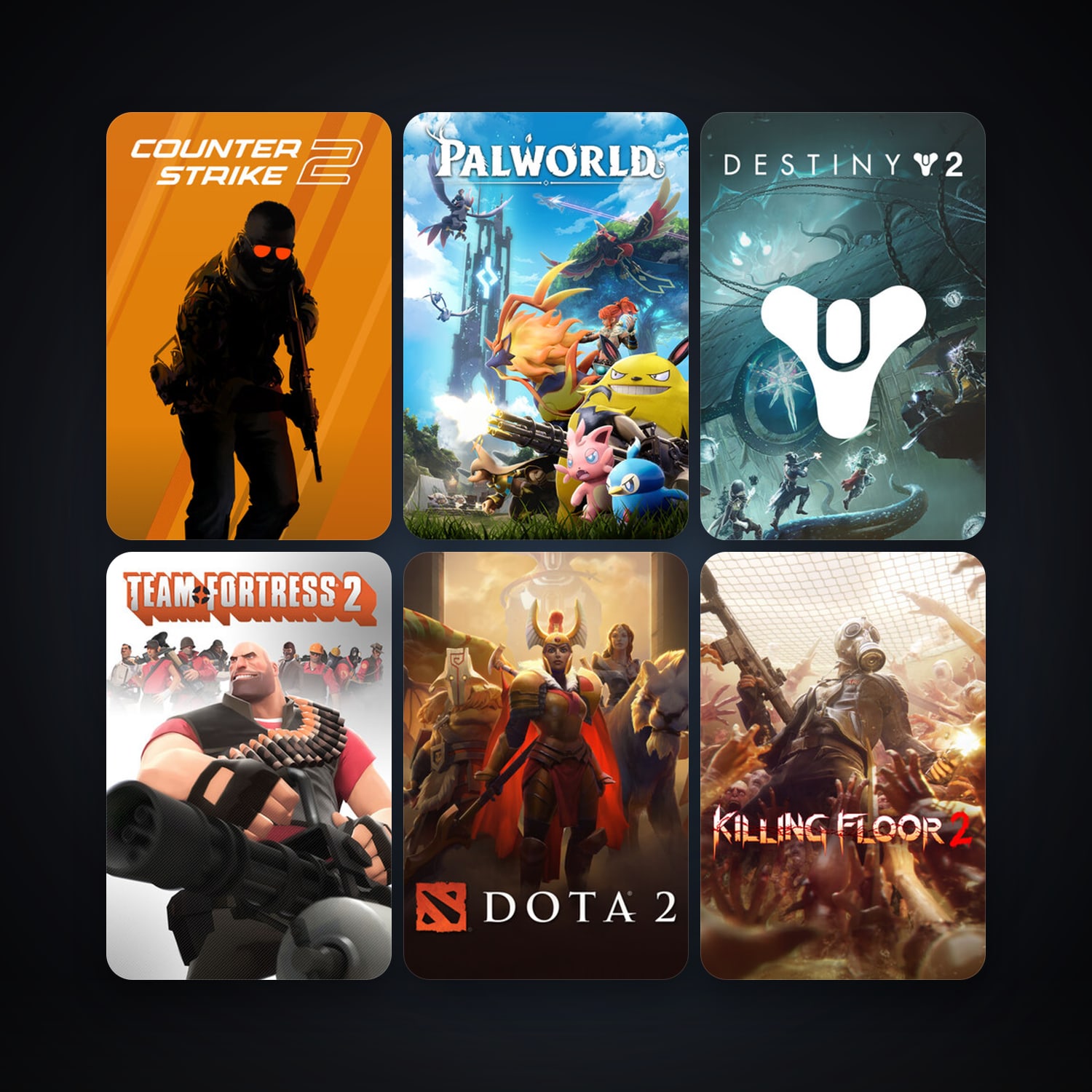 Team Fortress 2 + Dota 2, 297 games, Steam 24, clean — HabibiAccounts