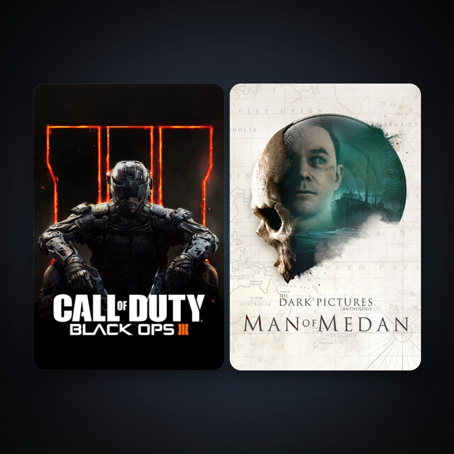Call of Duty: Black Ops III + The Dark Pictures Anthology: Man of Medan, 3 games, clean — HabibiAccounts