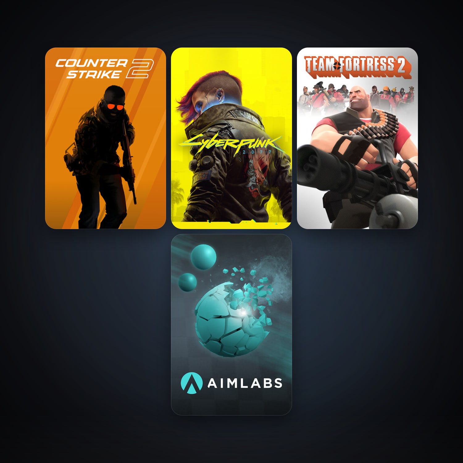 Team Fortress 2 + CS2 Prime, 4 games, clean — HabibiAccounts
