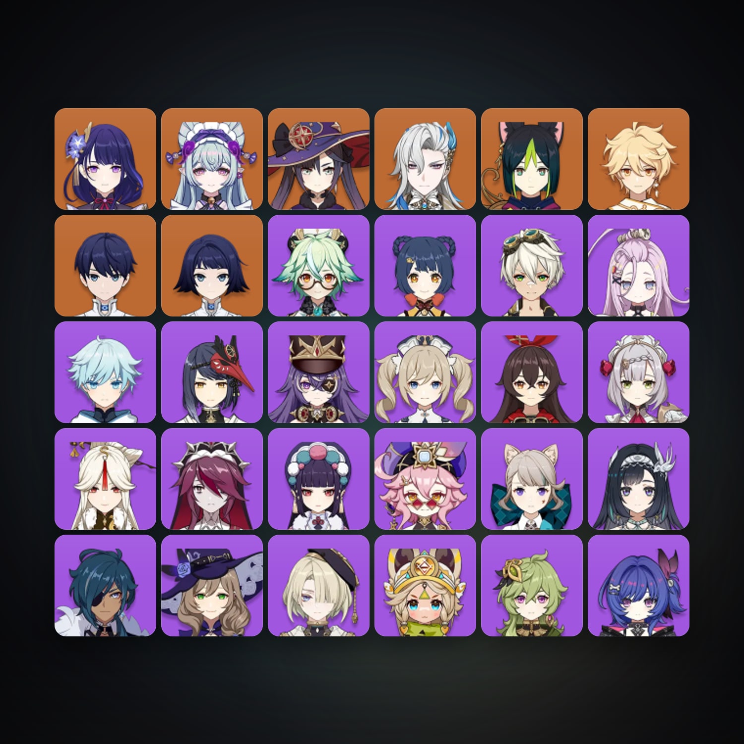 Genshin Impact | AR 50 | 32 Chars | 5× 5★ — HabibiAccounts