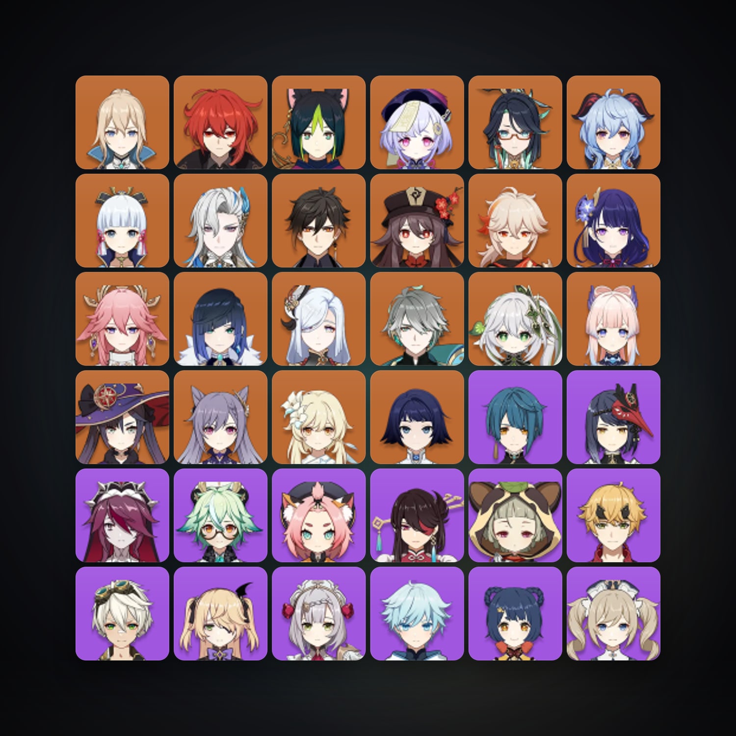 Genshin Impact | AR 60 | 59 Chars | 20× 5★ — HabibiAccounts