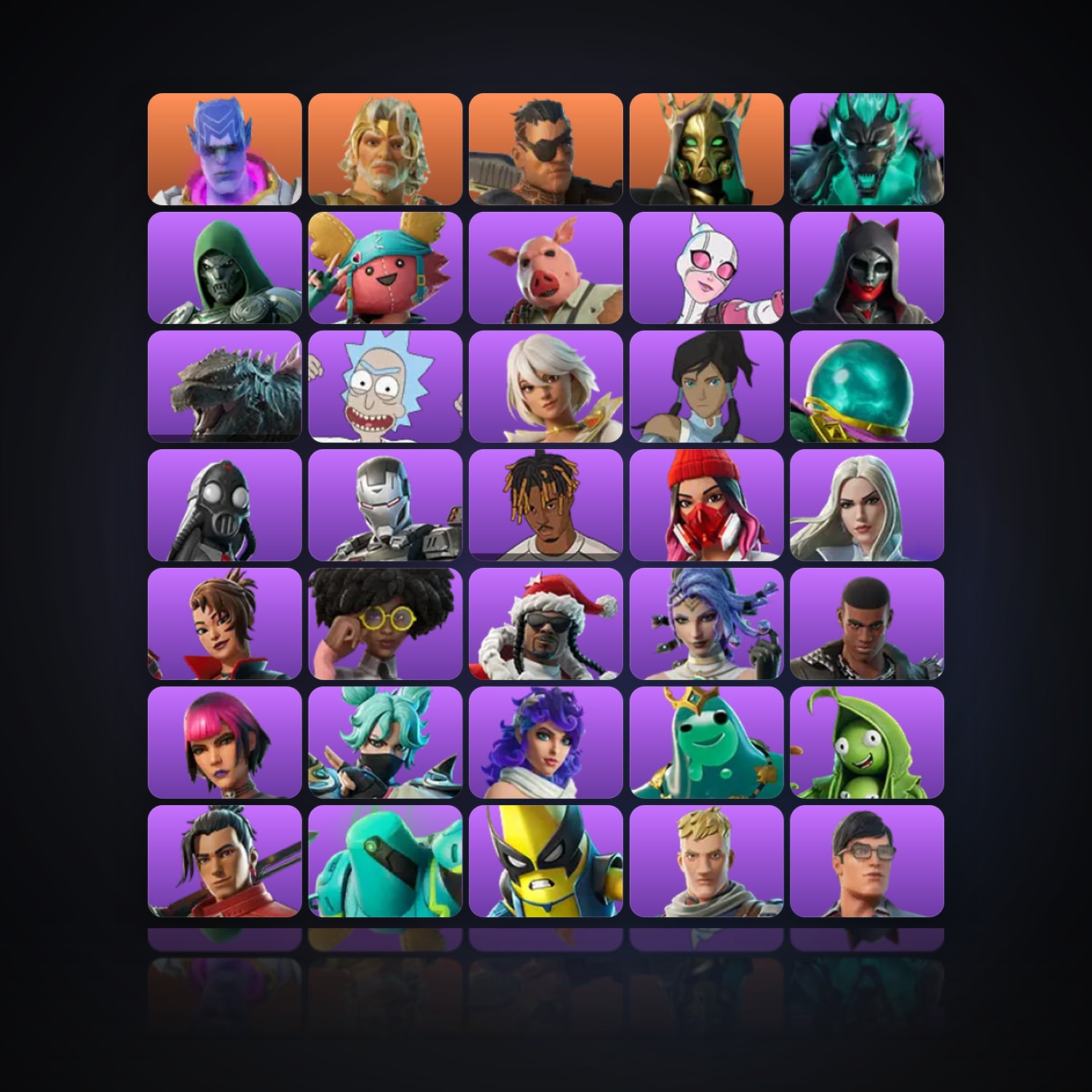 Fortnite | 42 Skins | 650 V-Bucks | Level 645 | 33 Wins — HabibiAccounts