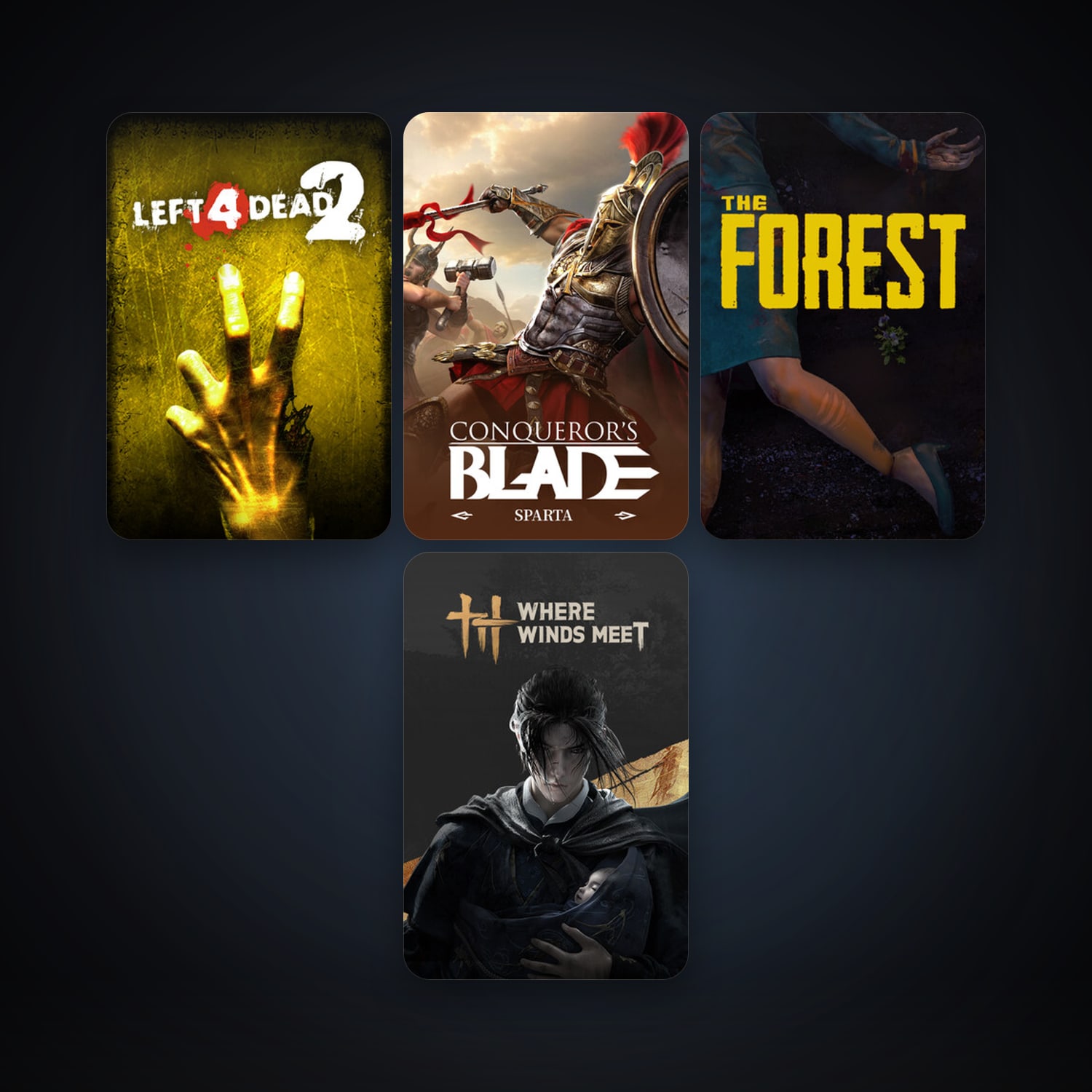 Left 4 Dead 2 + The Forest, 8 games, clean — HabibiAccounts
