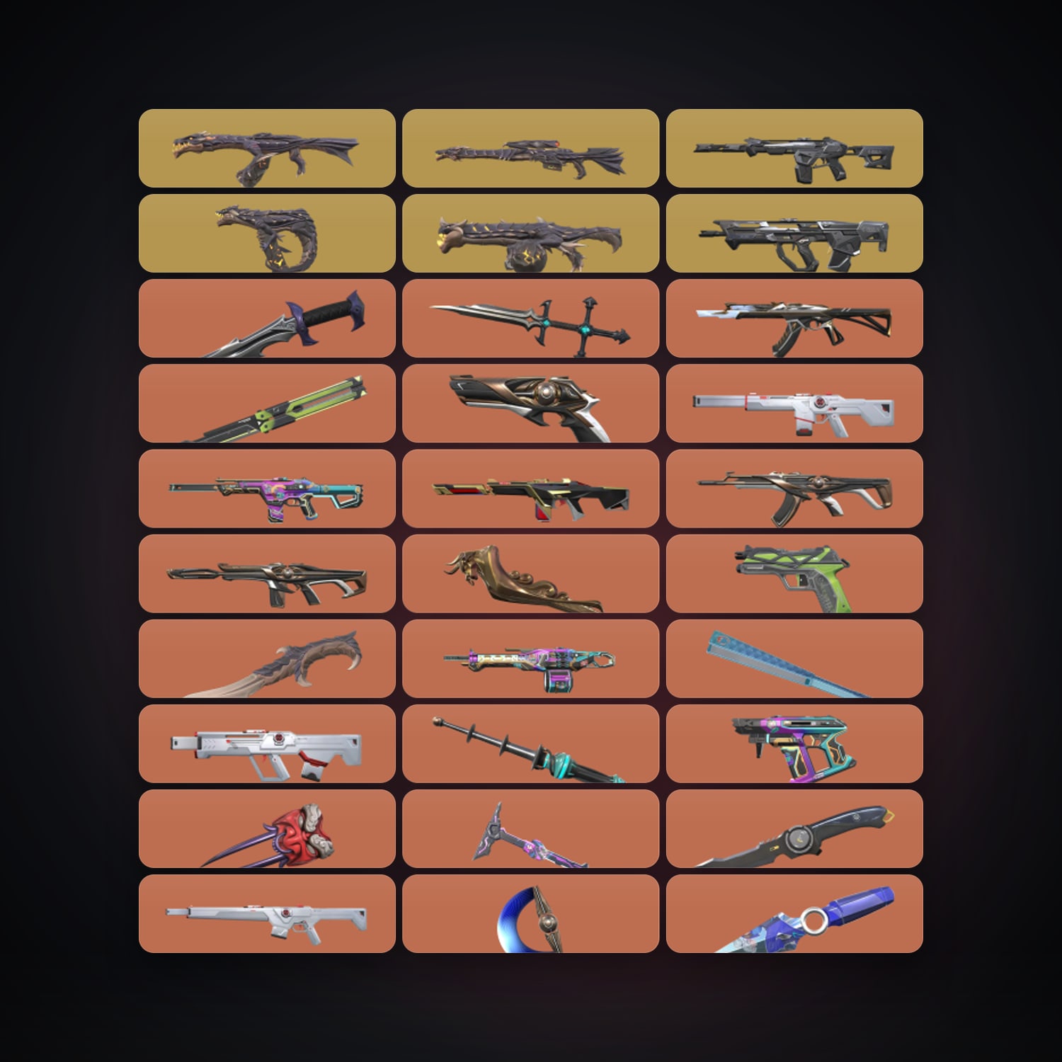 NA Bronze 3 locker — 26 knives, 197 skins, lvl 65 — HabibiAccounts