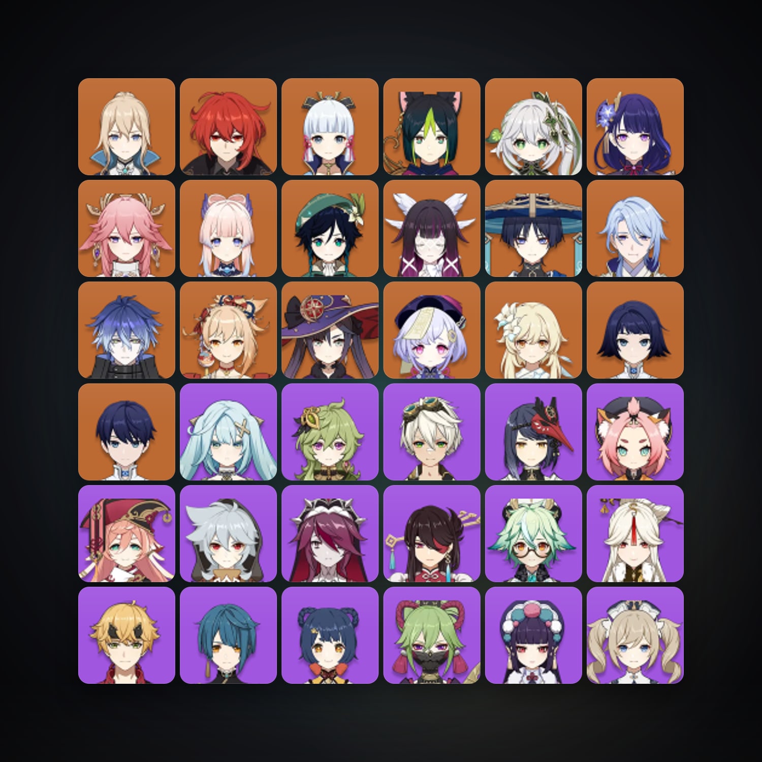 Genshin Impact | AR 58 | 60 Chars | 16× 5★ — HabibiAccounts