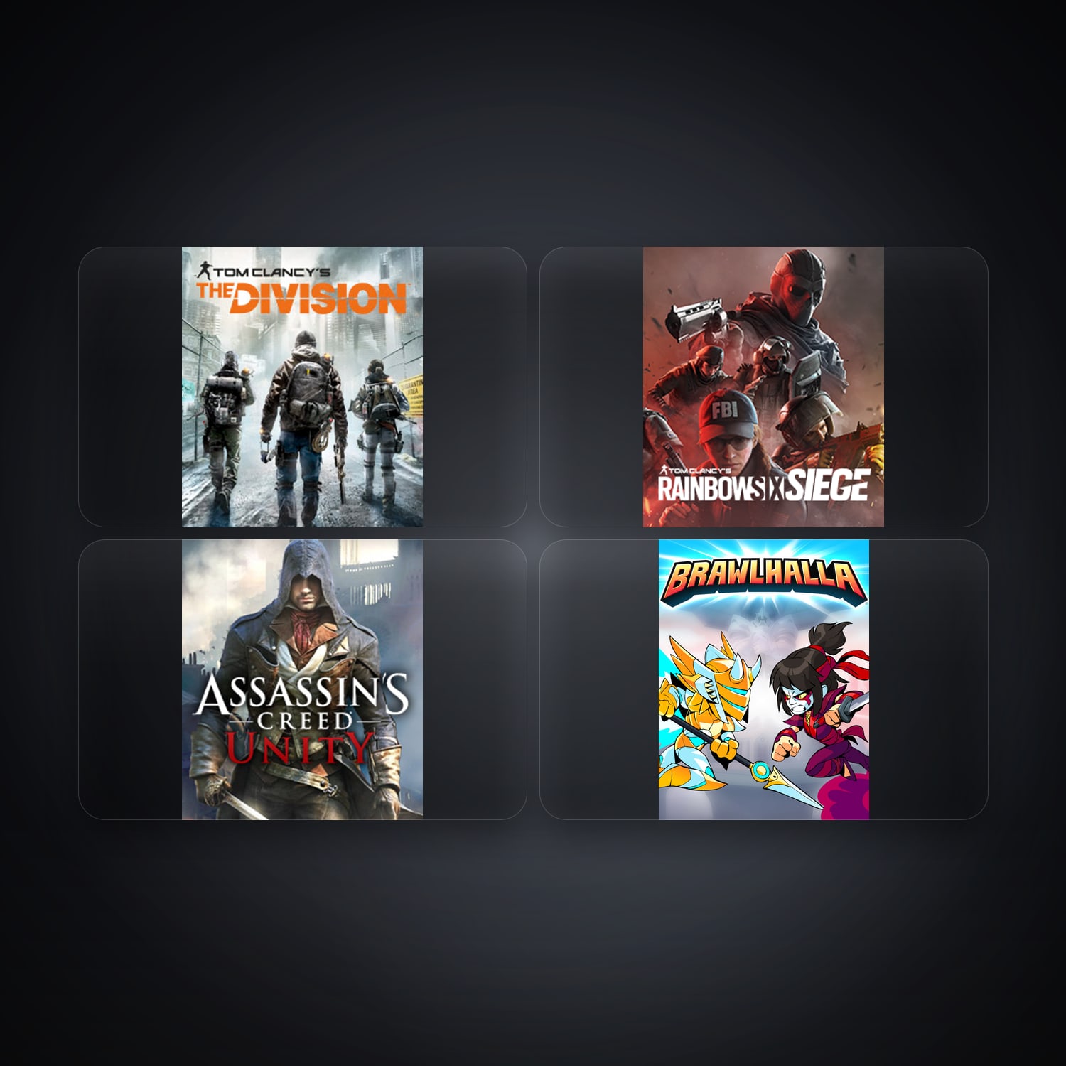 Ubisoft Tom Clancy's The Division + Tom Clancy's Rainbow Six Siege — BR — 4 games — HabibiAccounts
