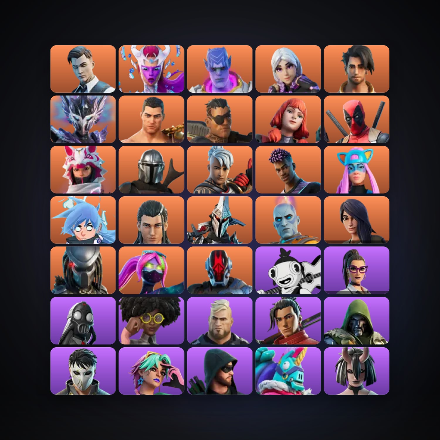 Fortnite locker — 155 skins — 450 V-Bucks — lvl 3129 — HabibiAccounts