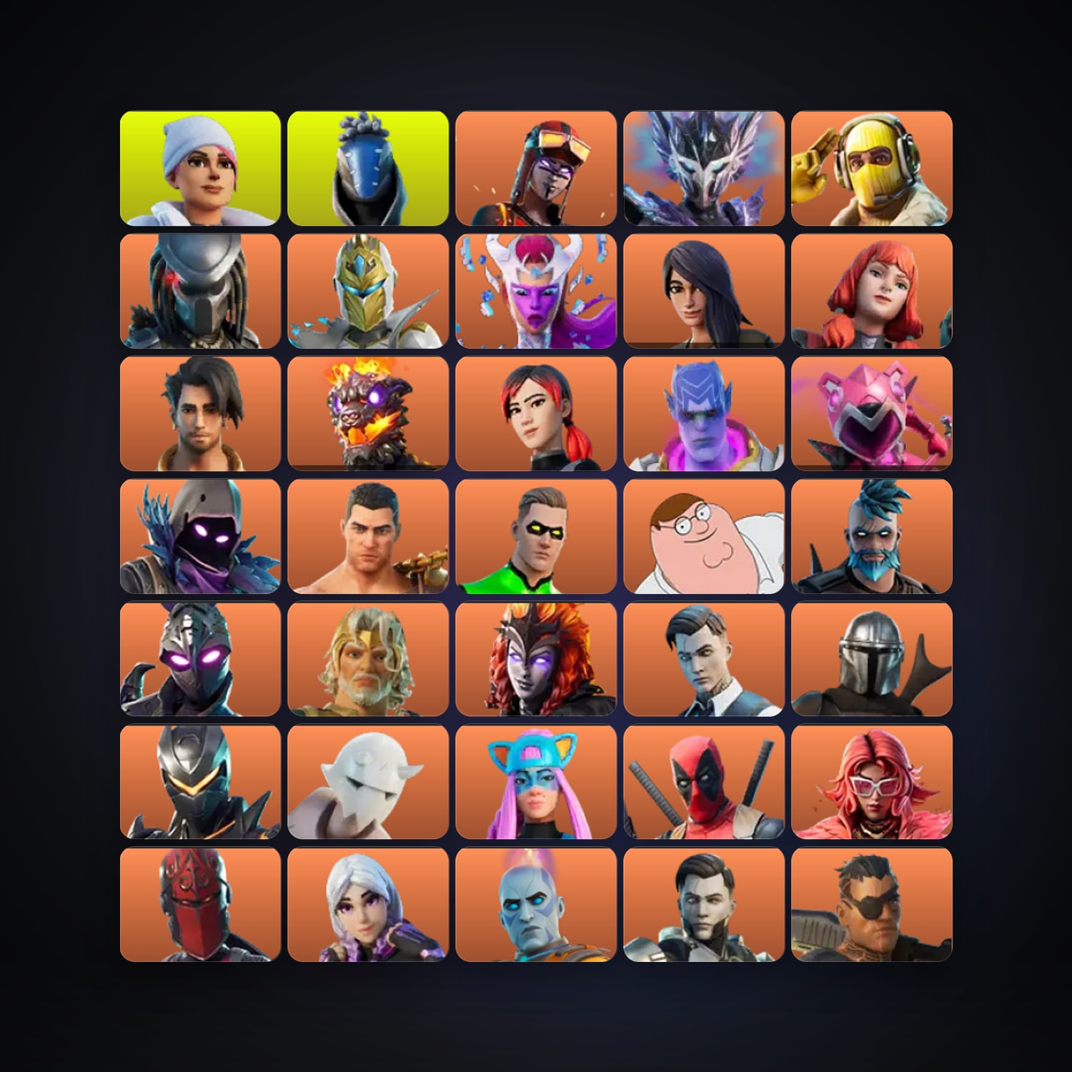 Fortnite | 275 Skins | 350 V-Bucks | Level 2142 | 141 Wins — HabibiAccounts