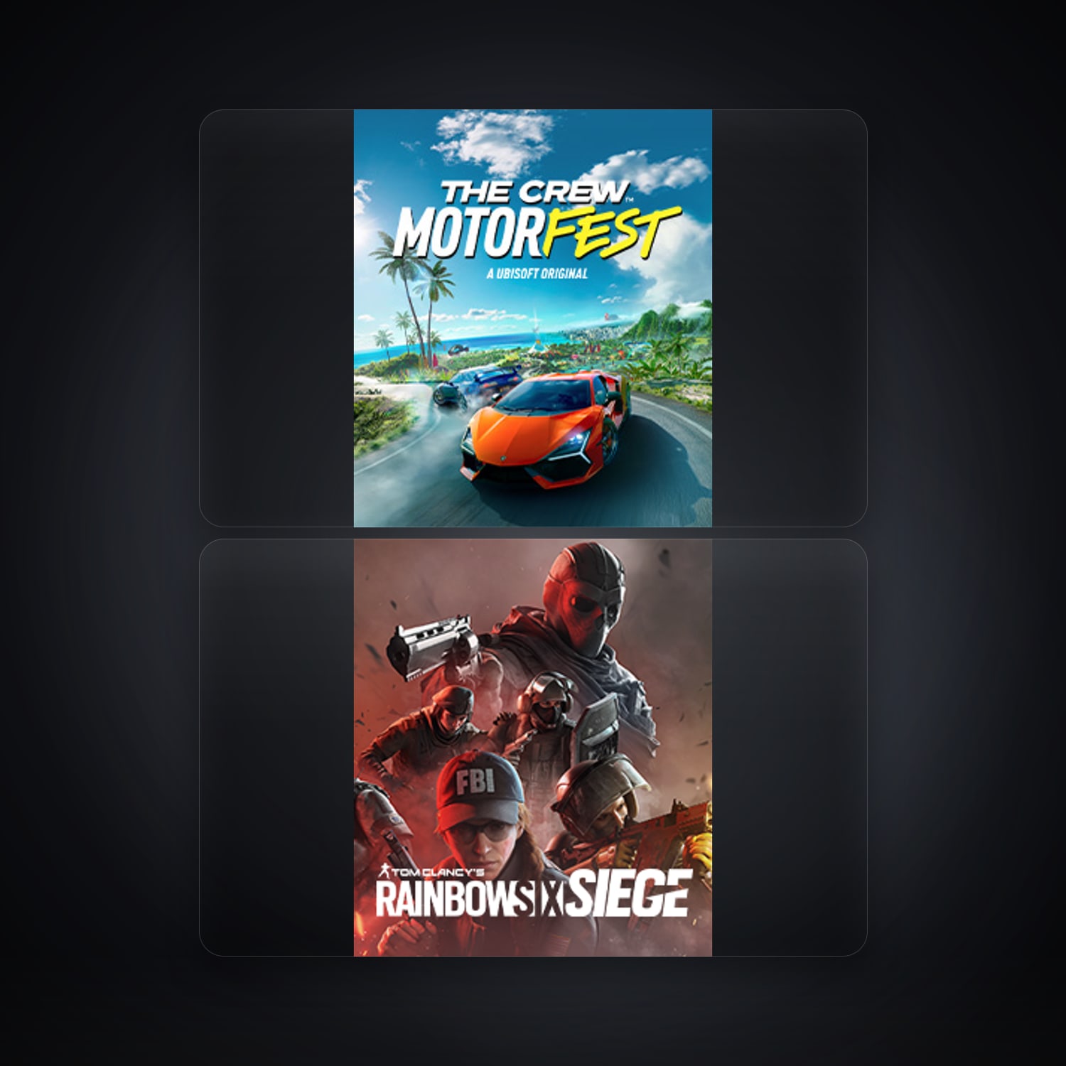 Ubisoft The Crew Motorfest + Tom Clancy's Rainbow Six Siege (External) — AT — HabibiAccounts