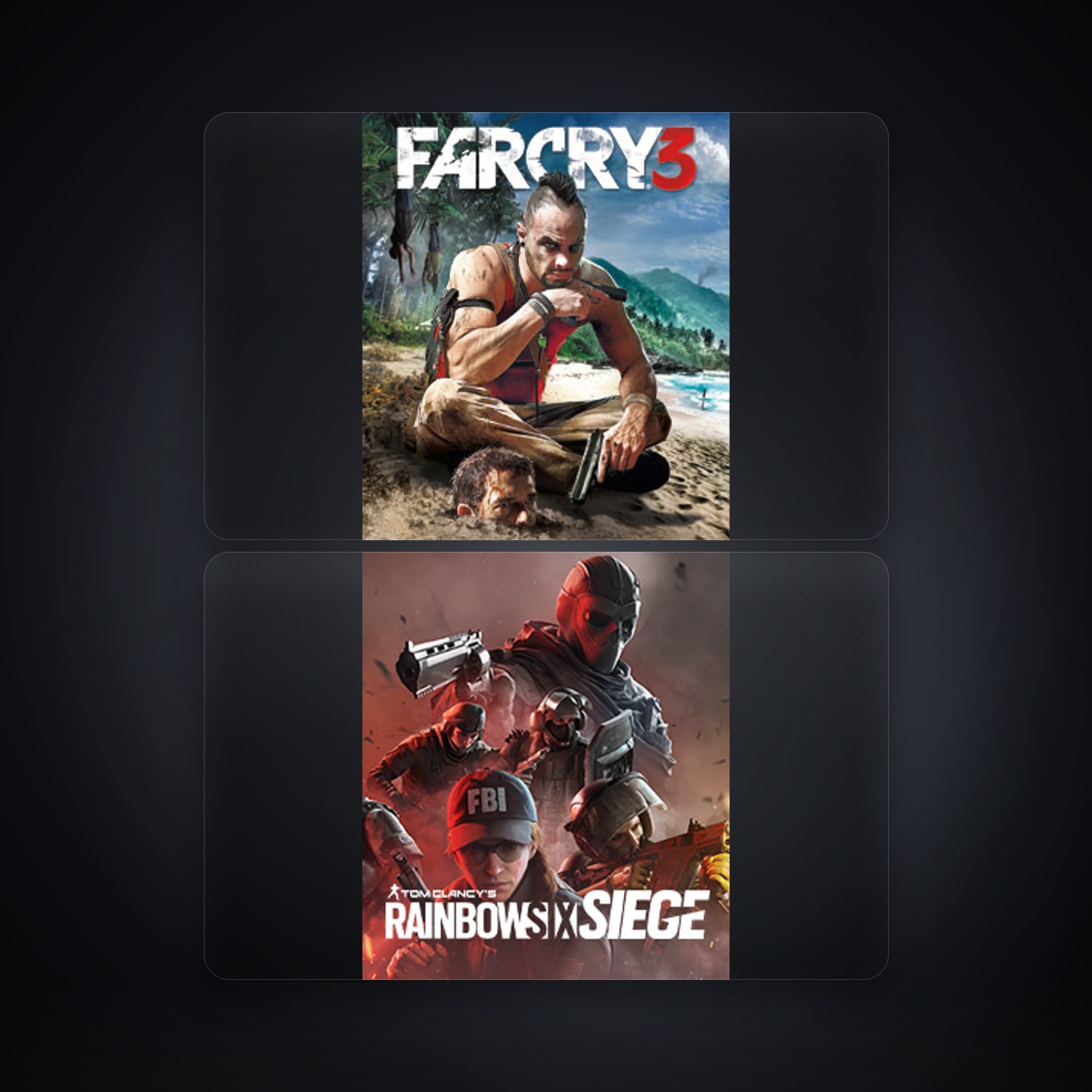Ubisoft Far Cry 3 Deluxe Edition + Tom Clancy's Rainbow Six Siege (Steam) — US — HabibiAccounts