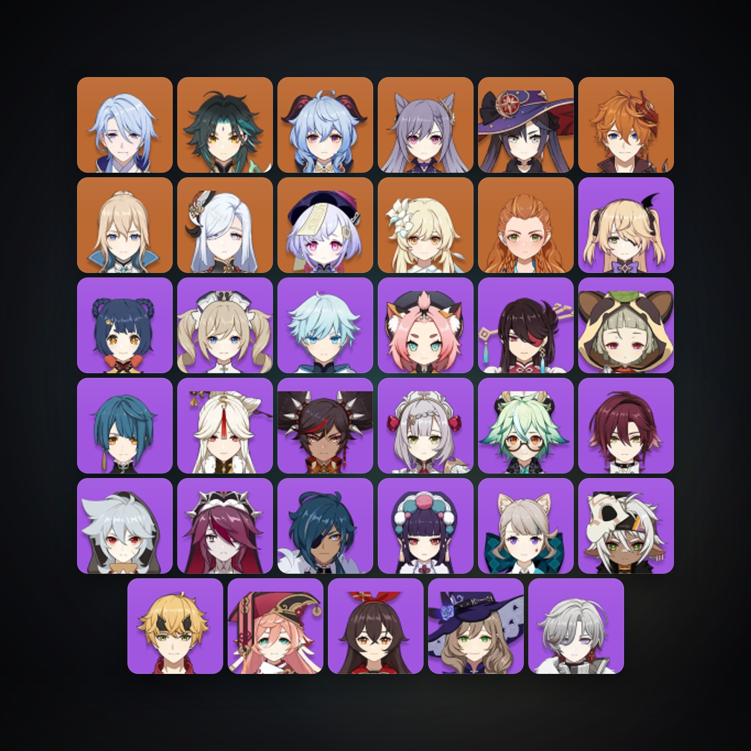 Genshin Impact | AR 55 | 37 Chars | 9× 5★ — Genshin / miHoYo Account — HabibiAccounts