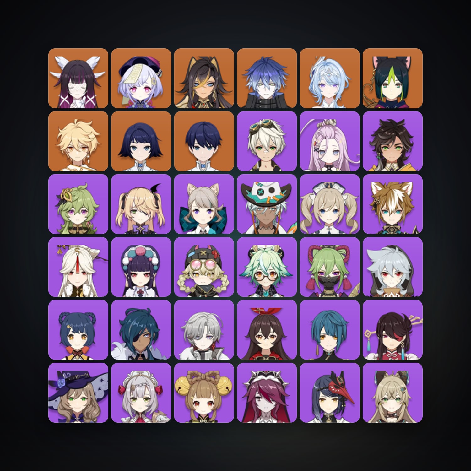 جينشن إمباكت | AR 56 | 48 شخصية | 6× 5★ — HabibiAccounts