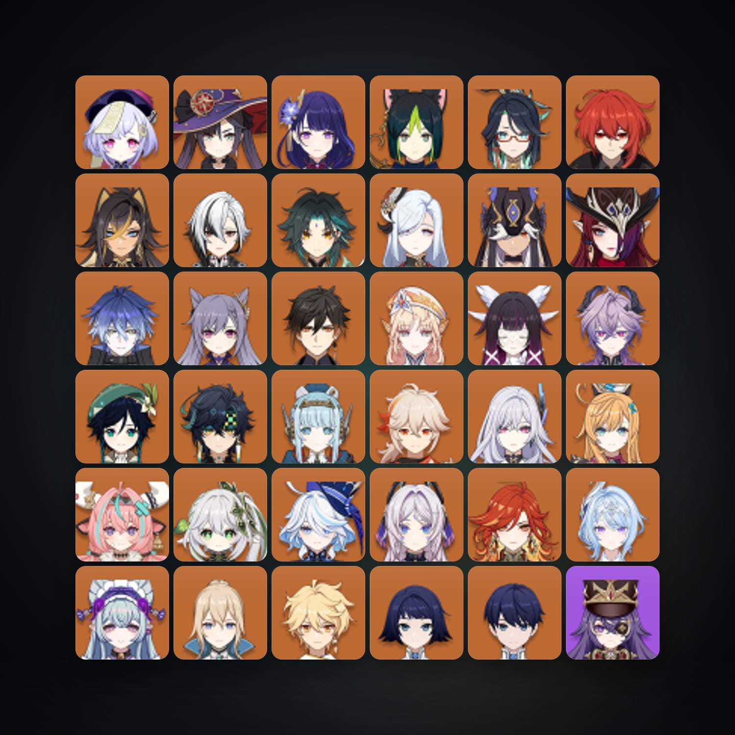 جينشن إمباكت | AR 60 | 86 شخصية | 32× 5★ — HabibiAccounts