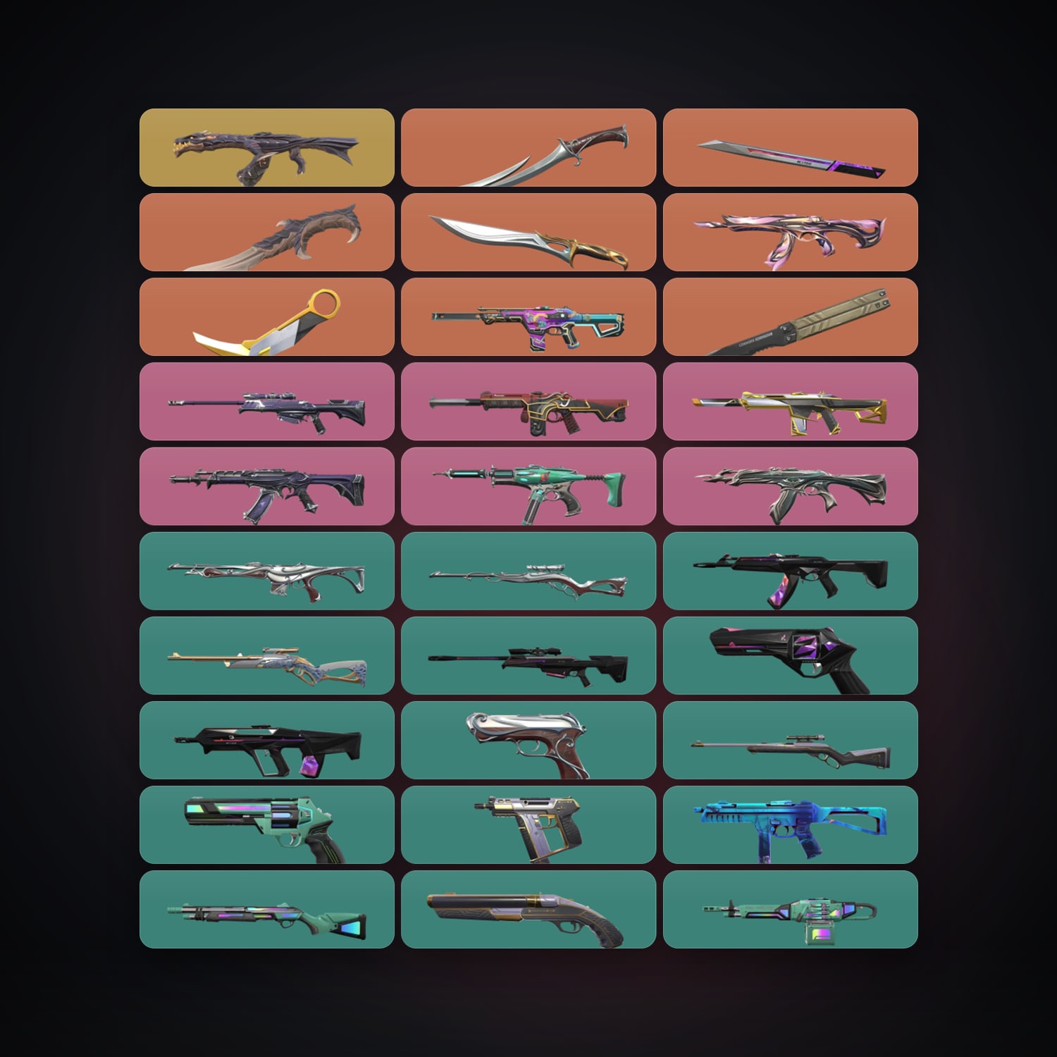 EU Gold 2 locker — 6 knives, 44 skins, lvl 104 — HabibiAccounts