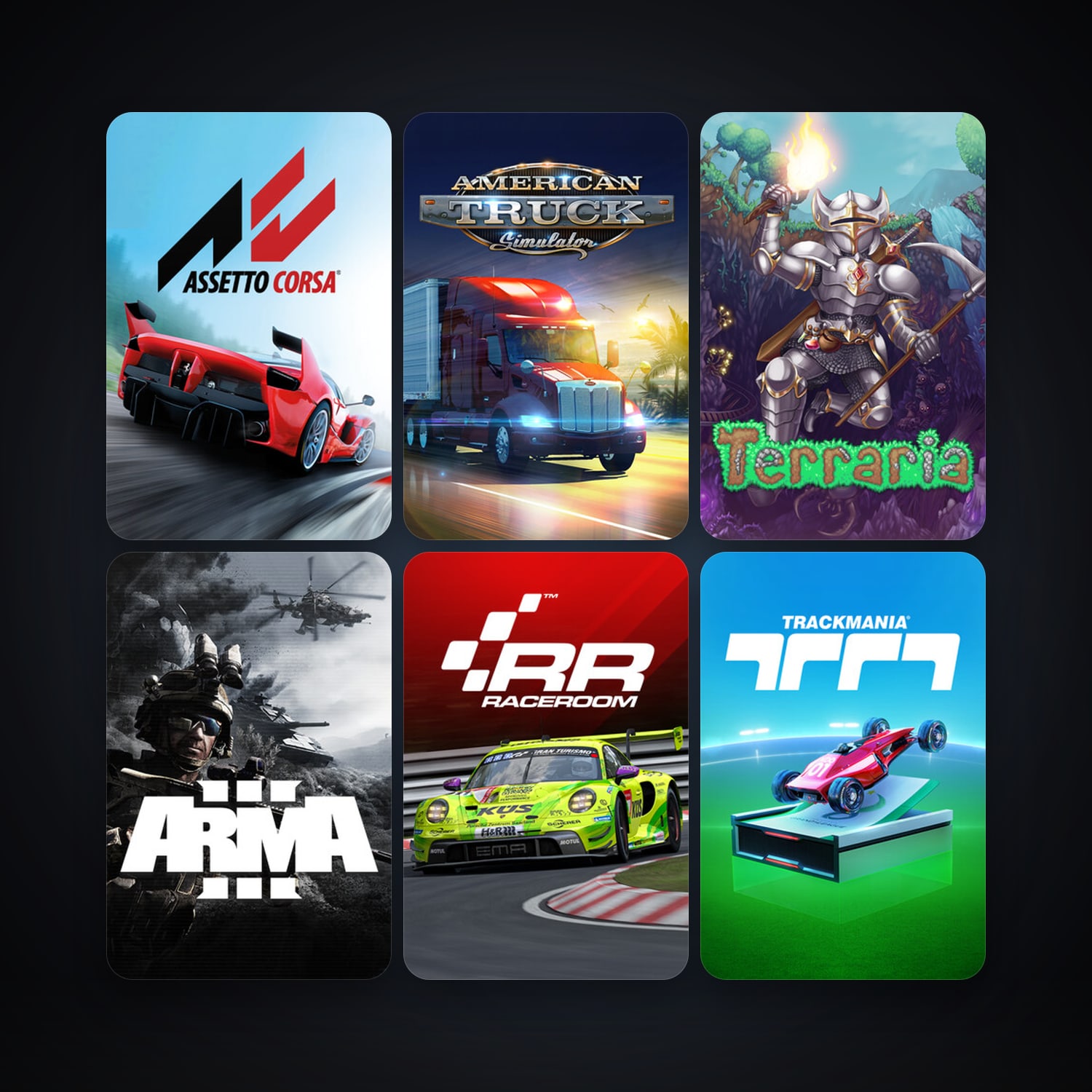 Terraria + Arma 3, 16 games, clean — HabibiAccounts