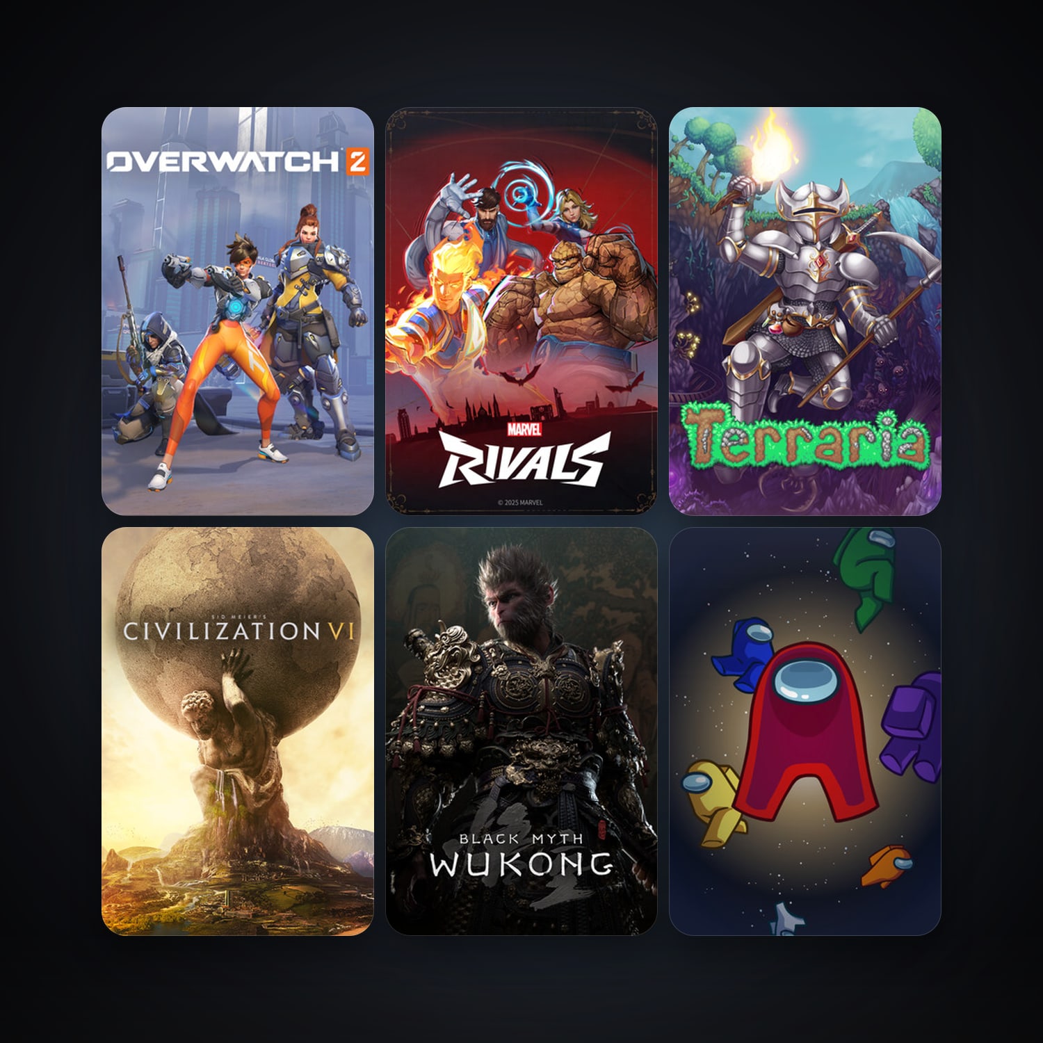Marvel Rivals & Terraria | 56 Games | Clean — HabibiAccounts