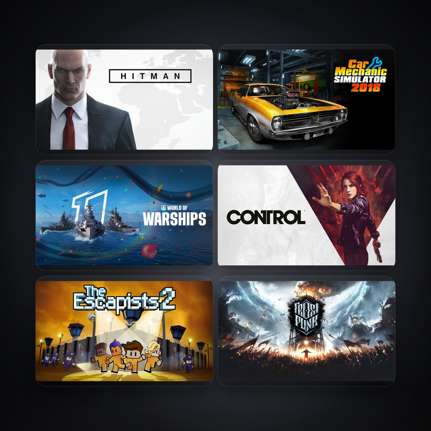 HITMAN & Car Mechanic Simulator 2018 | 163 Games — HabibiAccounts
