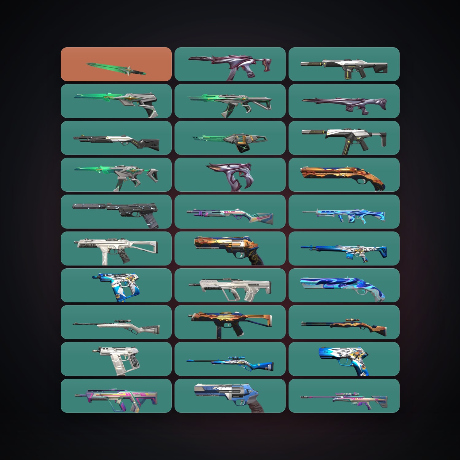 BR Gold 3 locker — 1 knives, 32 skins, lvl 51 — HabibiAccounts