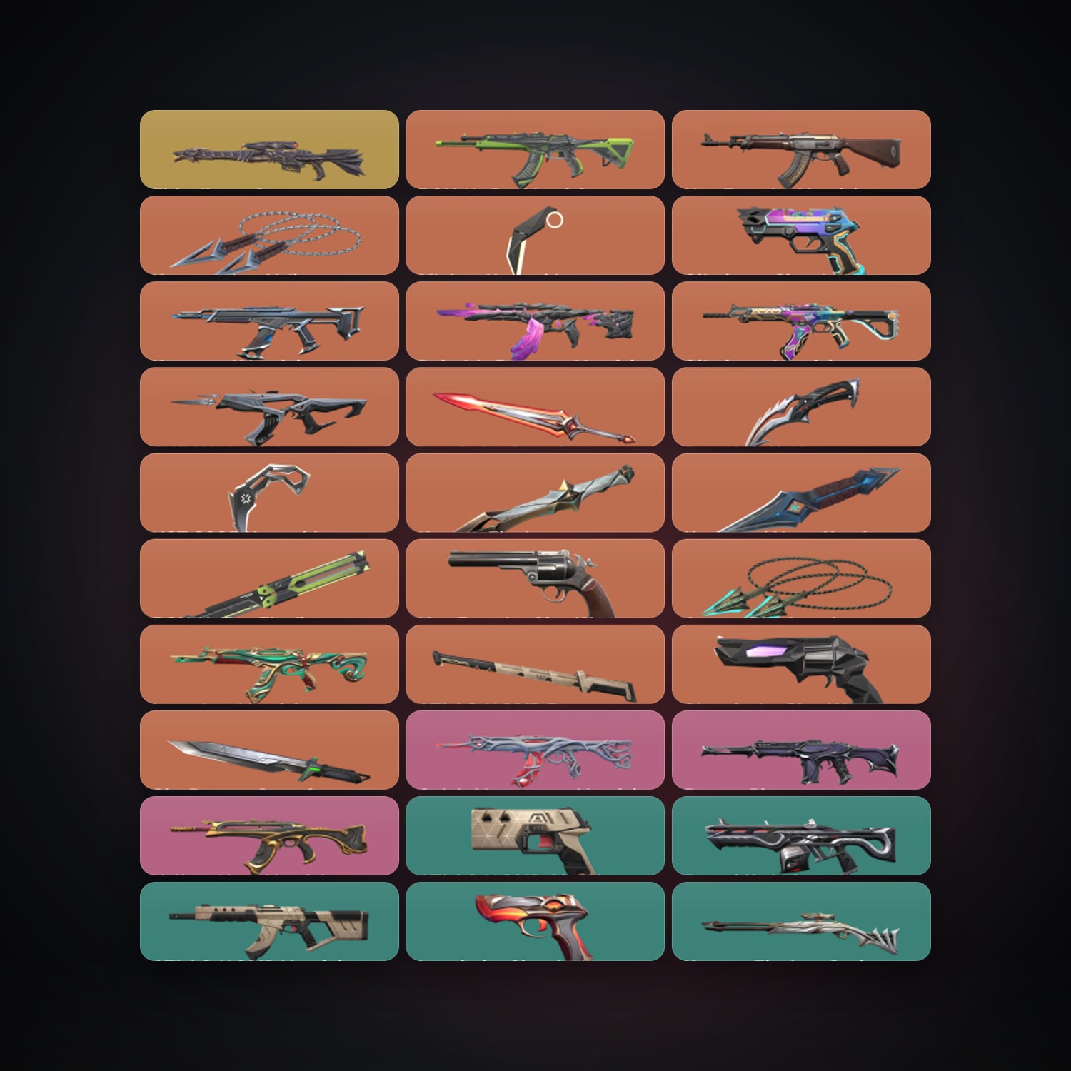 EU Silver 3 locker — 11 knives, 93 skins, lvl 134 — HabibiAccounts
