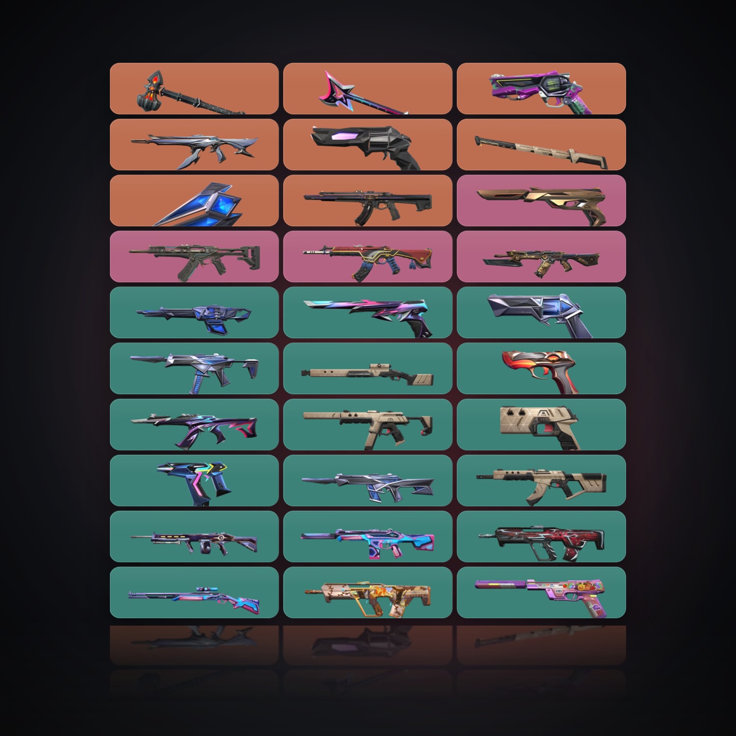 AP Ascendant 1 locker — 4 knives, 50 skins, lvl 172 — HabibiAccounts