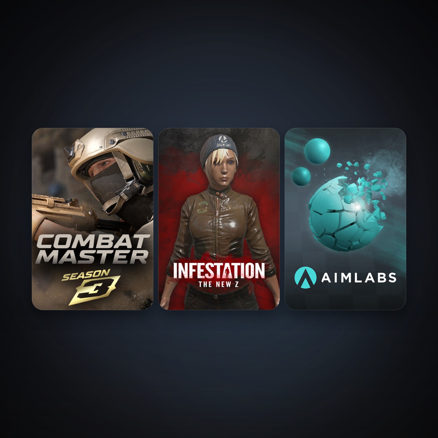 Infestation: The New Z + Aimlabs, 3 games, clean — HabibiAccounts