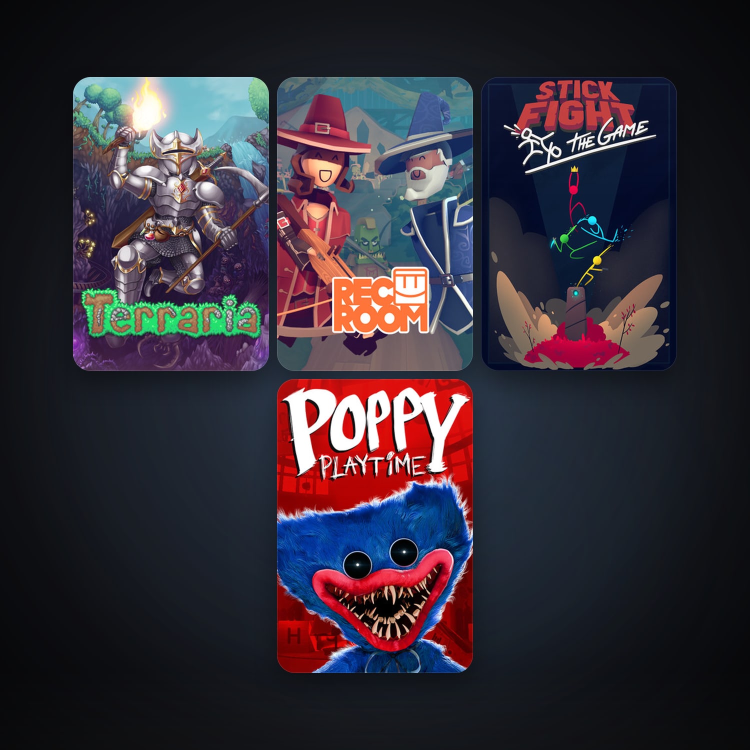 Terraria + Rec Room, 9 games, clean — HabibiAccounts
