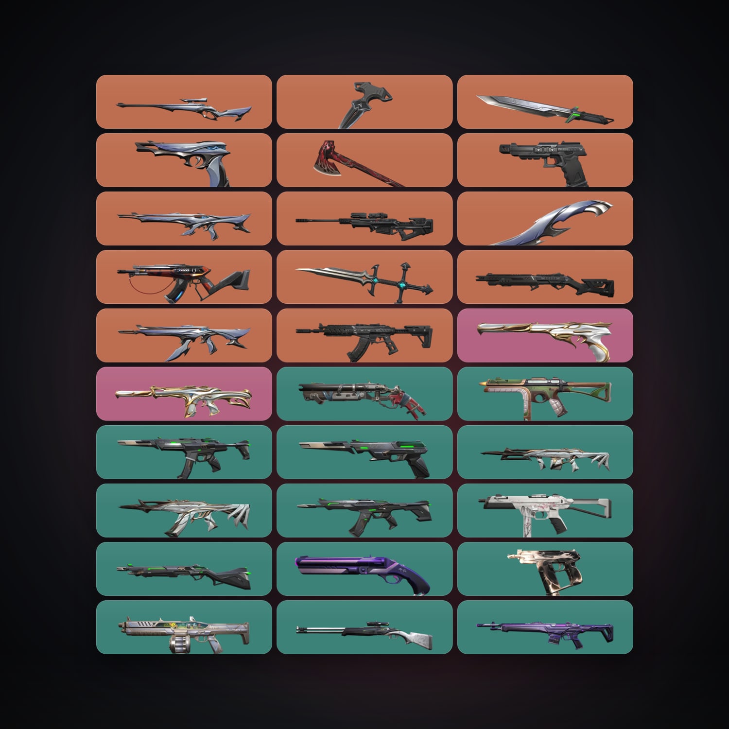 NA Silver 1 locker — 5 knives, 42 skins, lvl 22 — HabibiAccounts