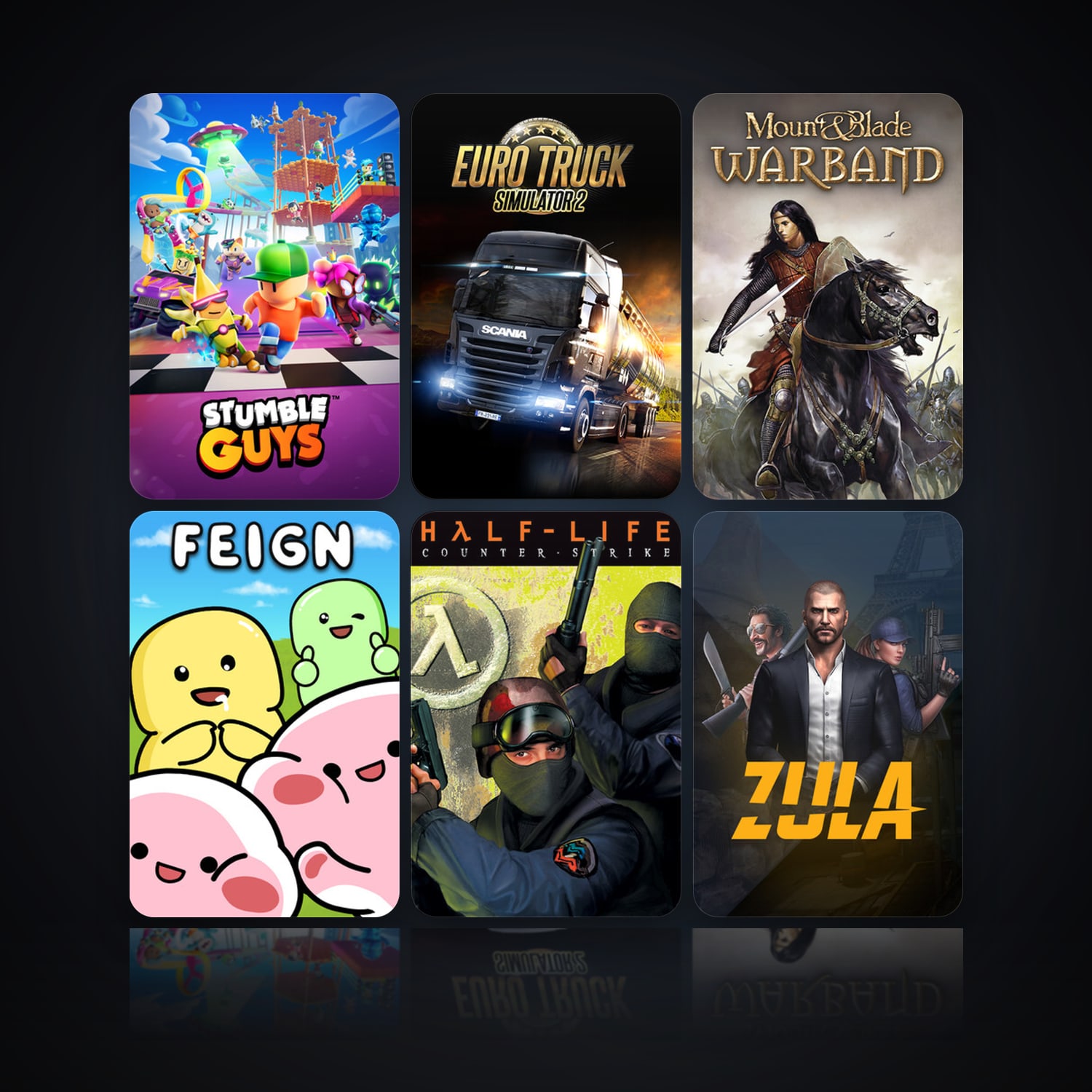 Stumble Guys & Euro Truck Simulator 2 | Level 11 | 135 Games | Clean — HabibiAccounts