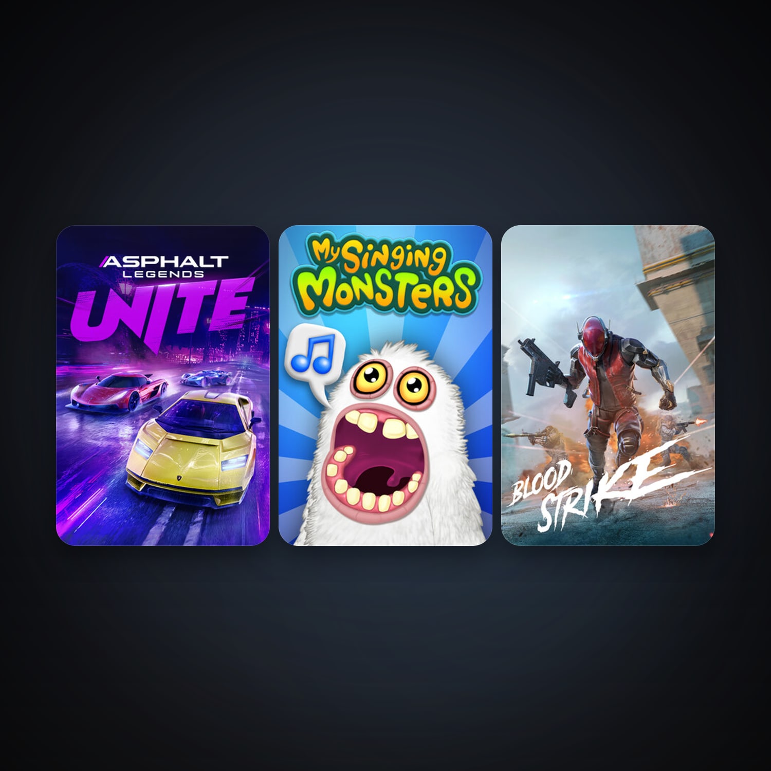 Asphalt Legends Unite & My Singing Monsters — HabibiAccounts