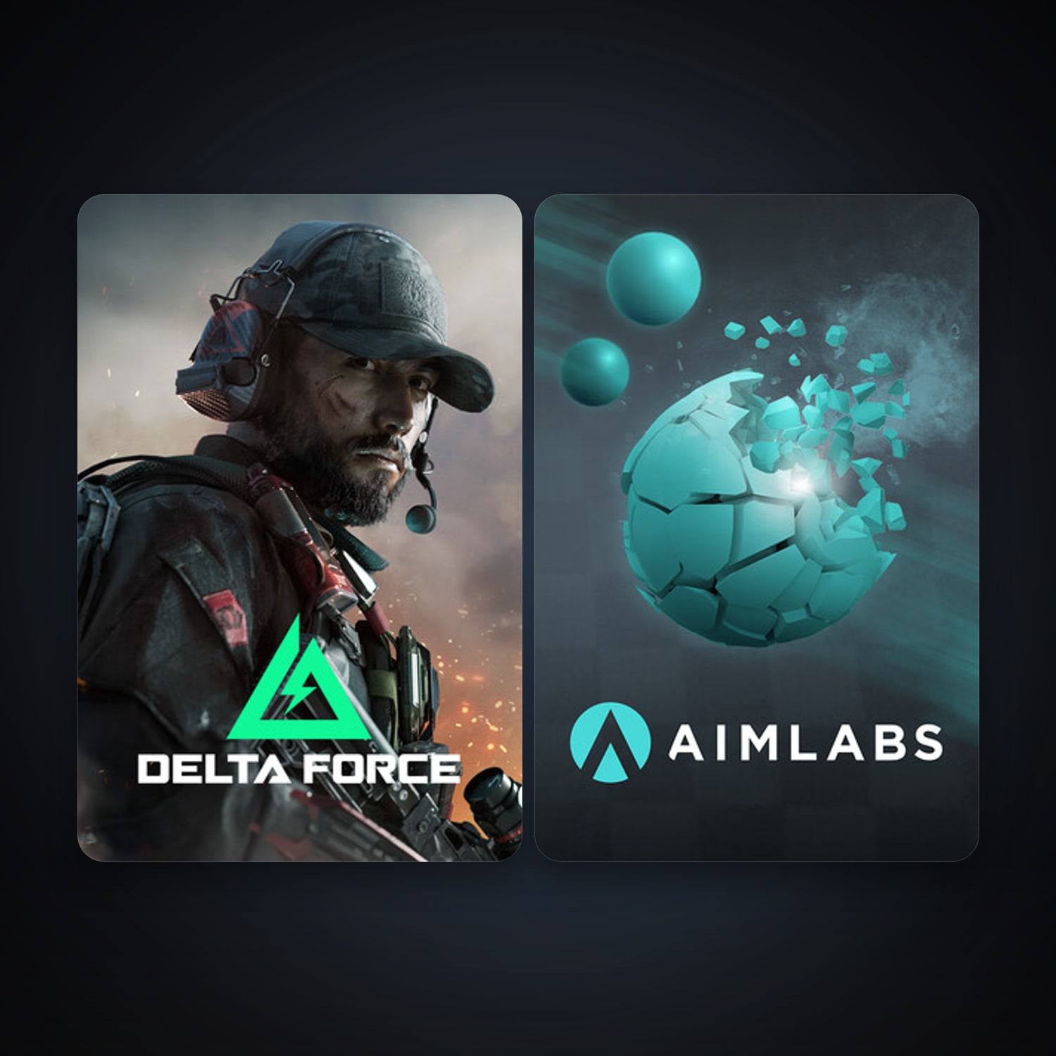 Aimlabs + Delta Force: Hawk Ops, 3 games, clean — HabibiAccounts