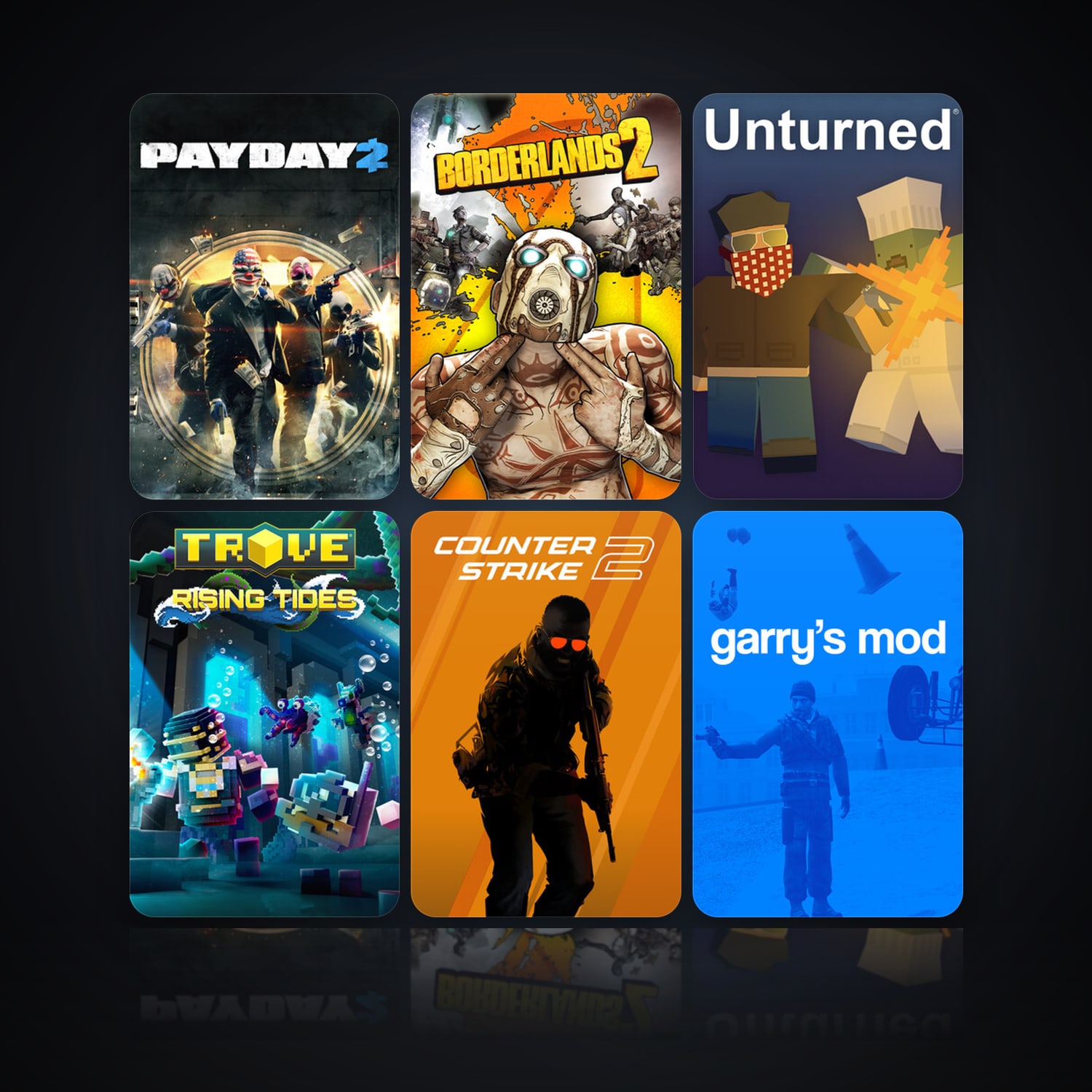 PAYDAY 2 & Borderlands 2 | 42 Games | Has VAC — HabibiAccounts