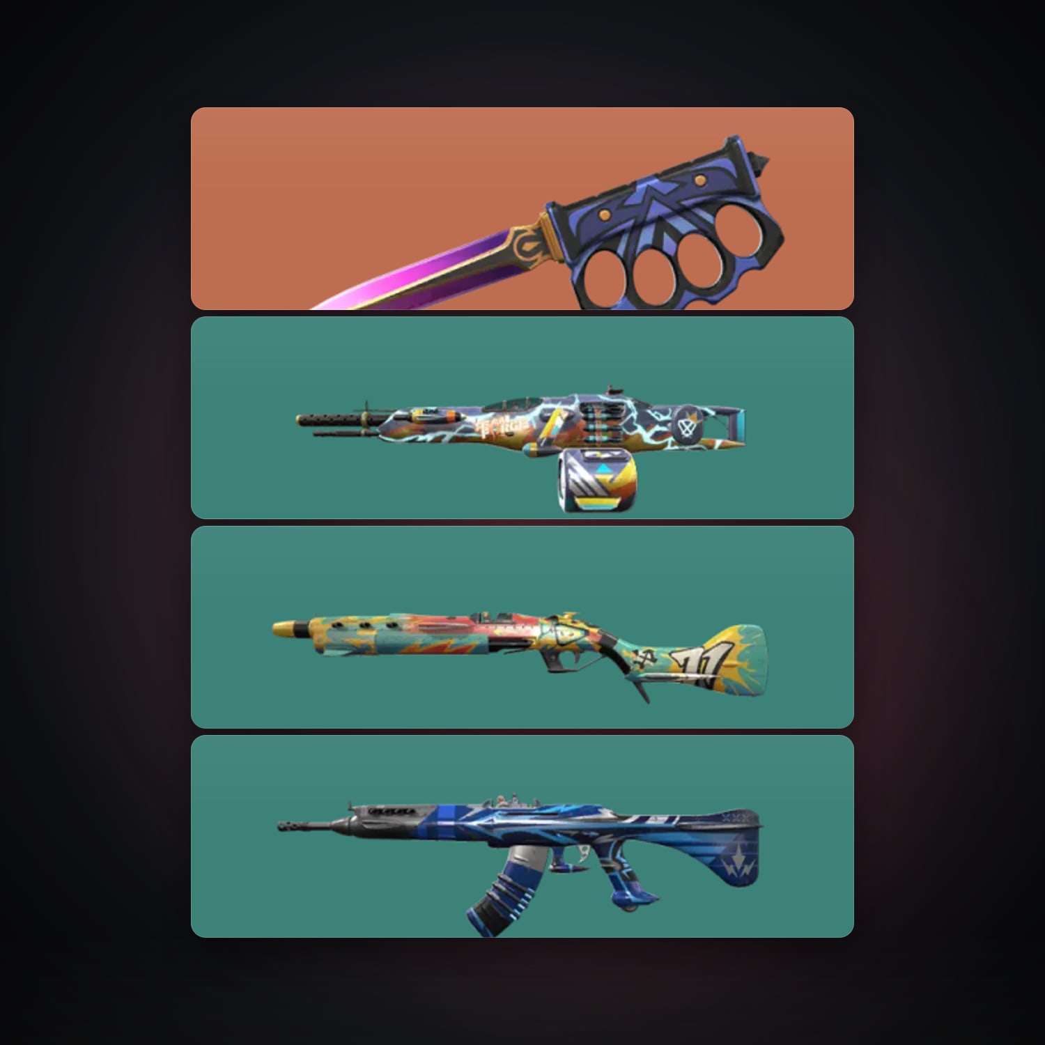 NA Silver 2 locker — 1 knives, 5 skins, lvl 58 — HabibiAccounts